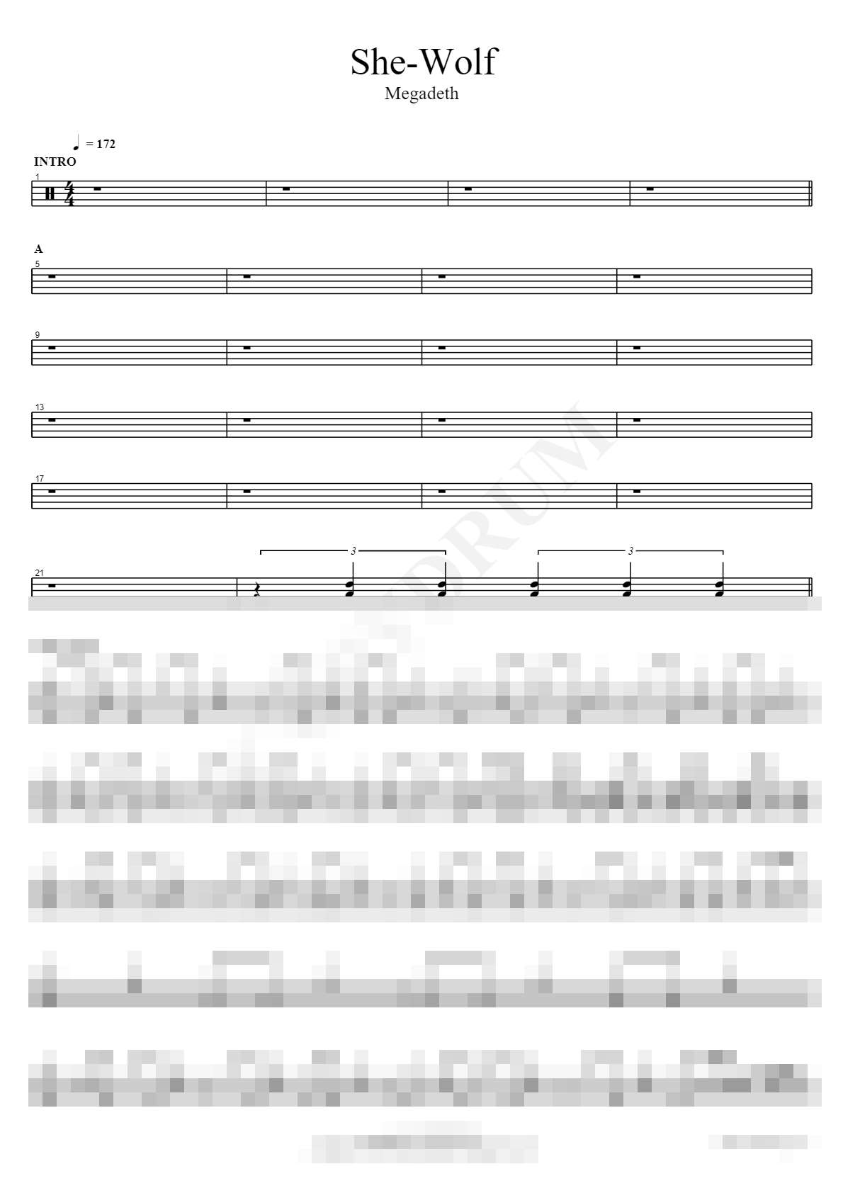 Wolf Sheet Music Preview
