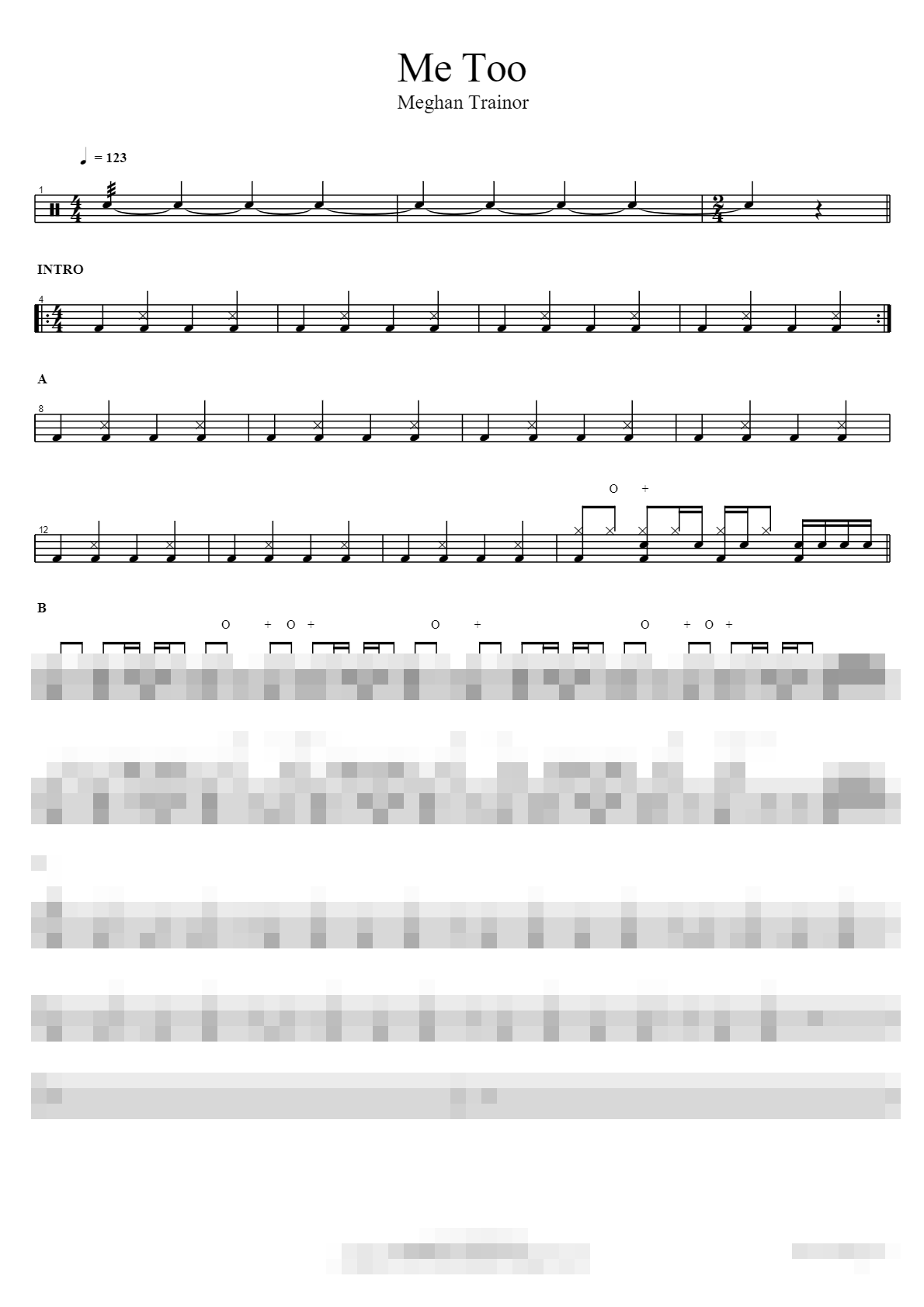 Me Too Sheet Music Preview