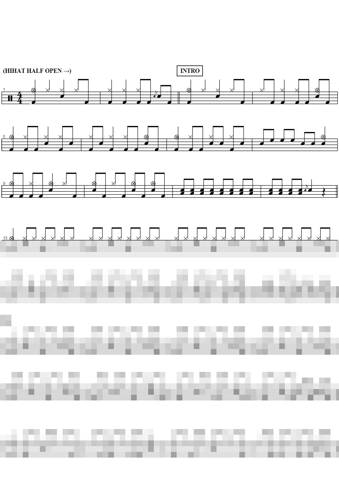 Bad Seed Sheet Music Preview