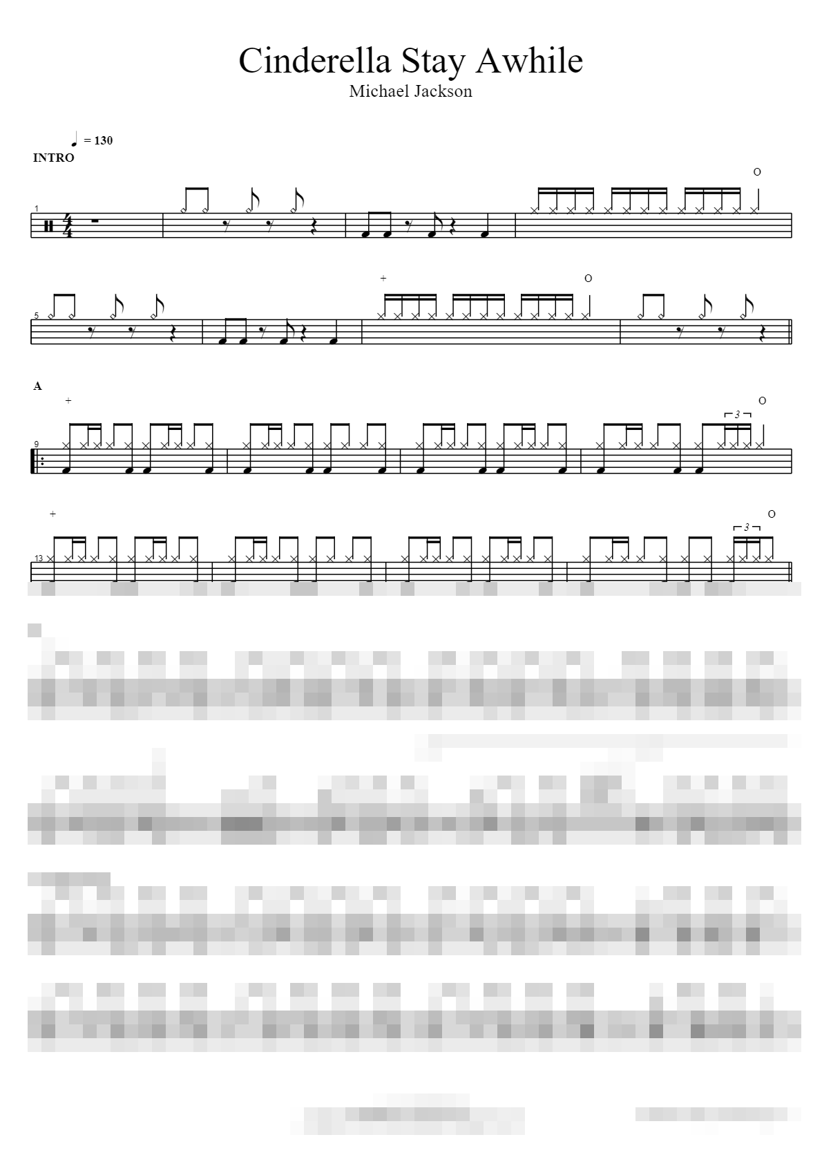 Cinderella Stay Awhile Sheet Music Preview
