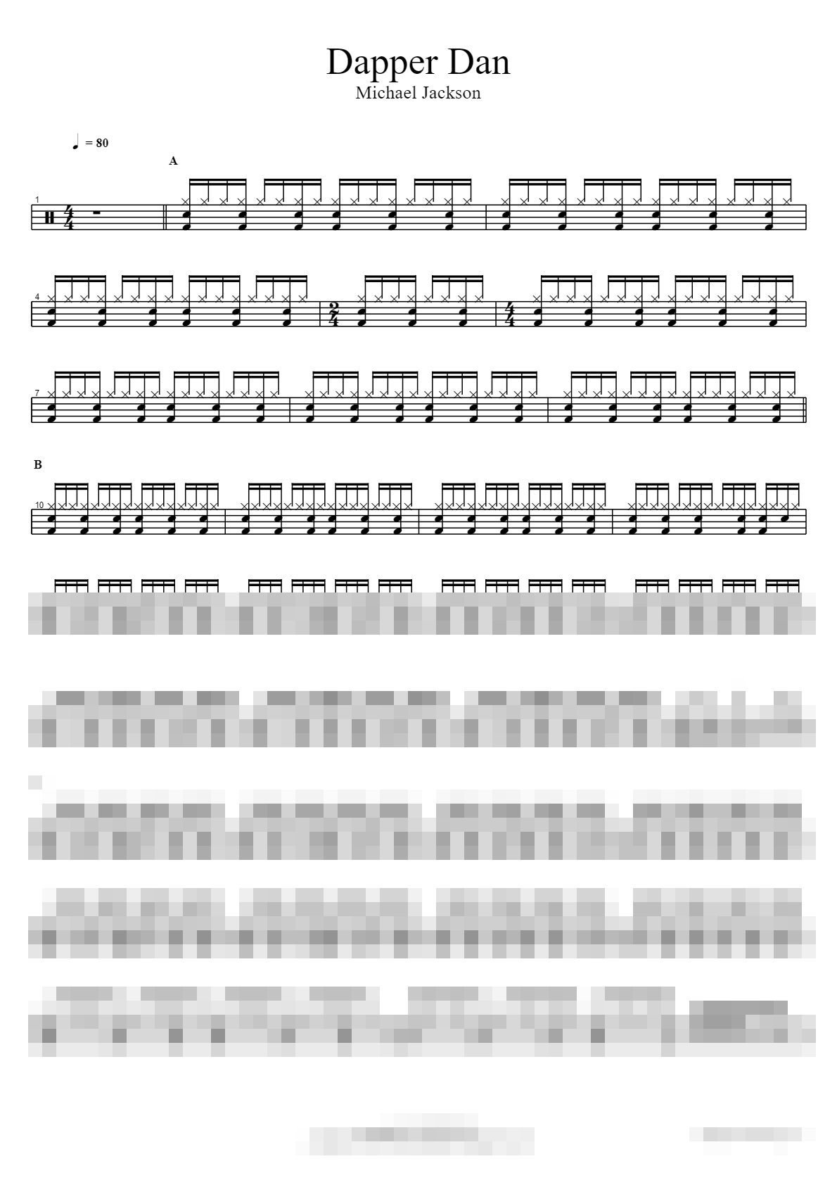 Dapper Dan Sheet Music Preview