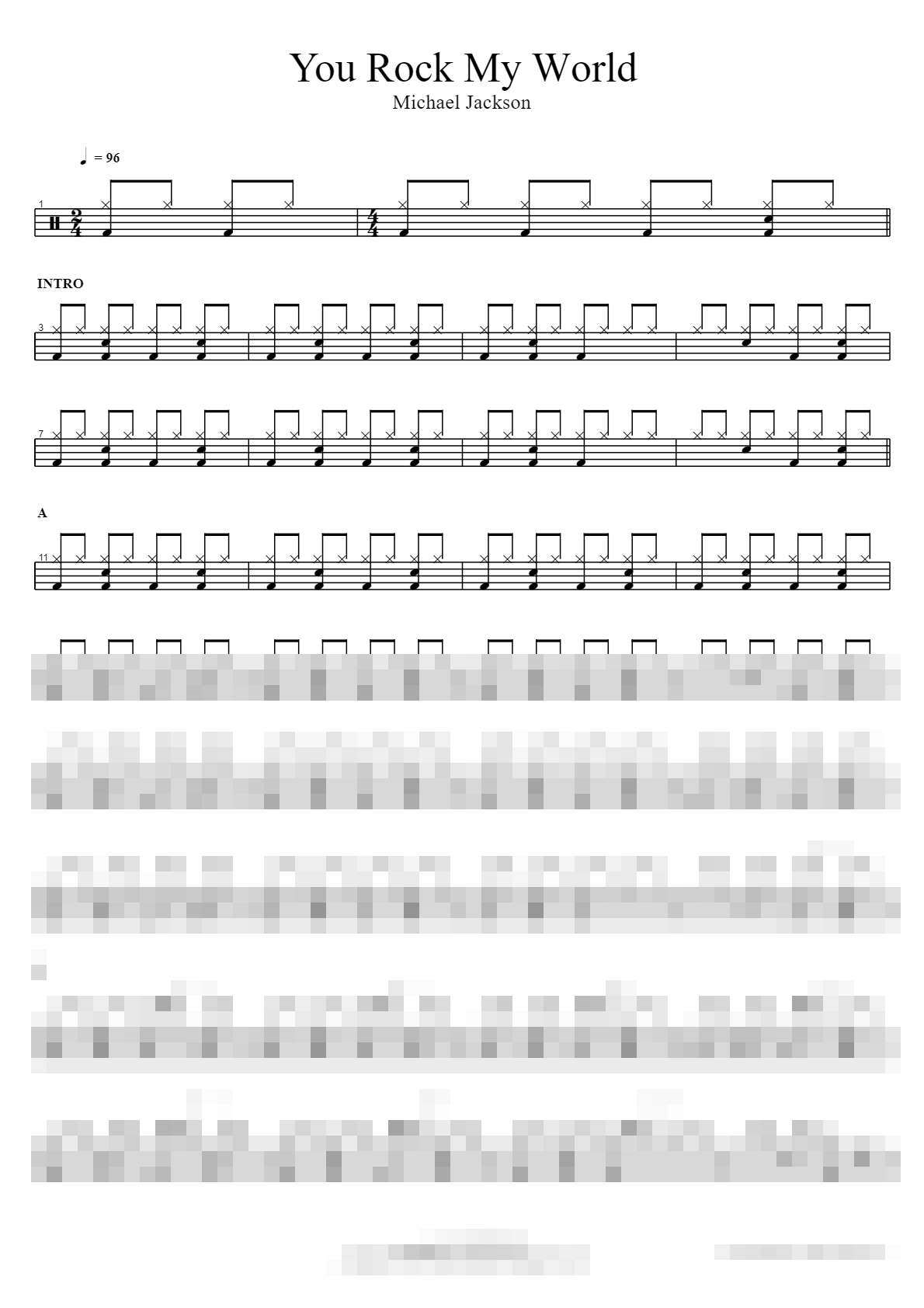 You Rock My World Sheet Music Preview