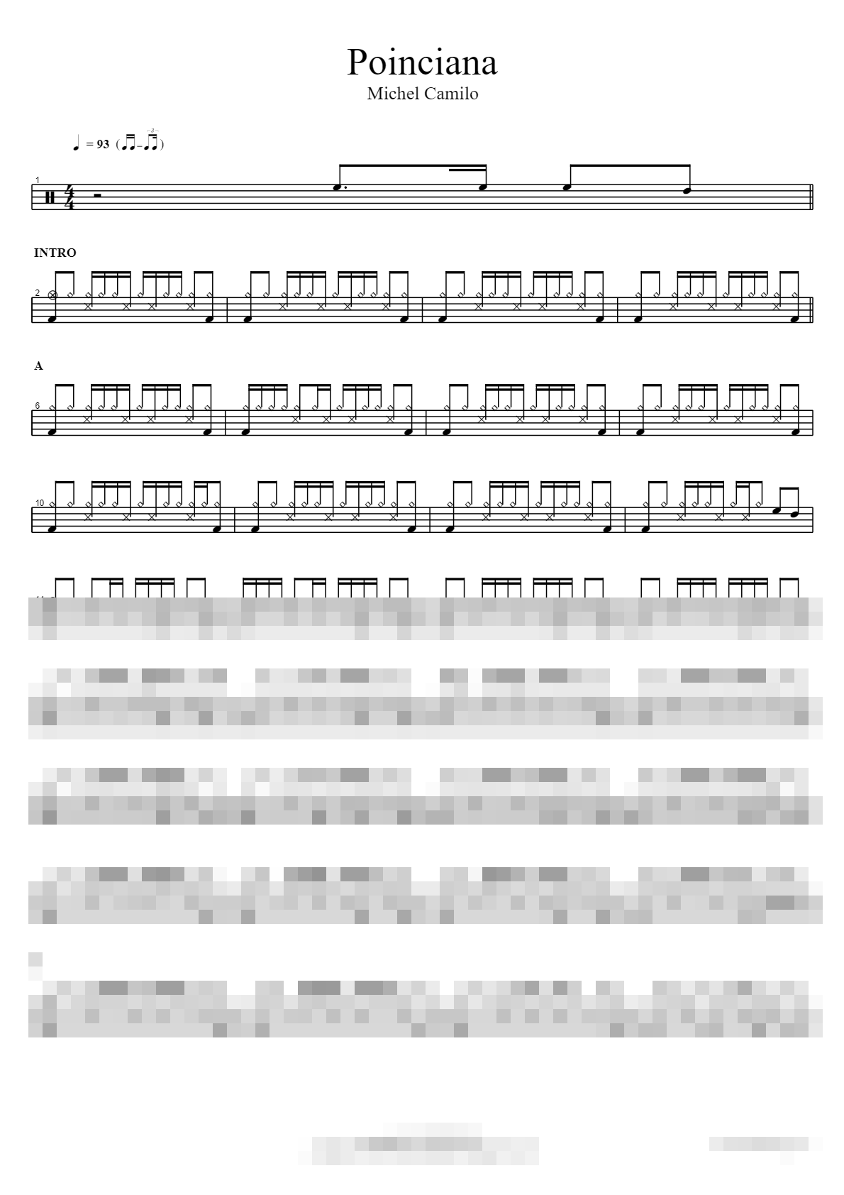 Poinciana Sheet Music Preview