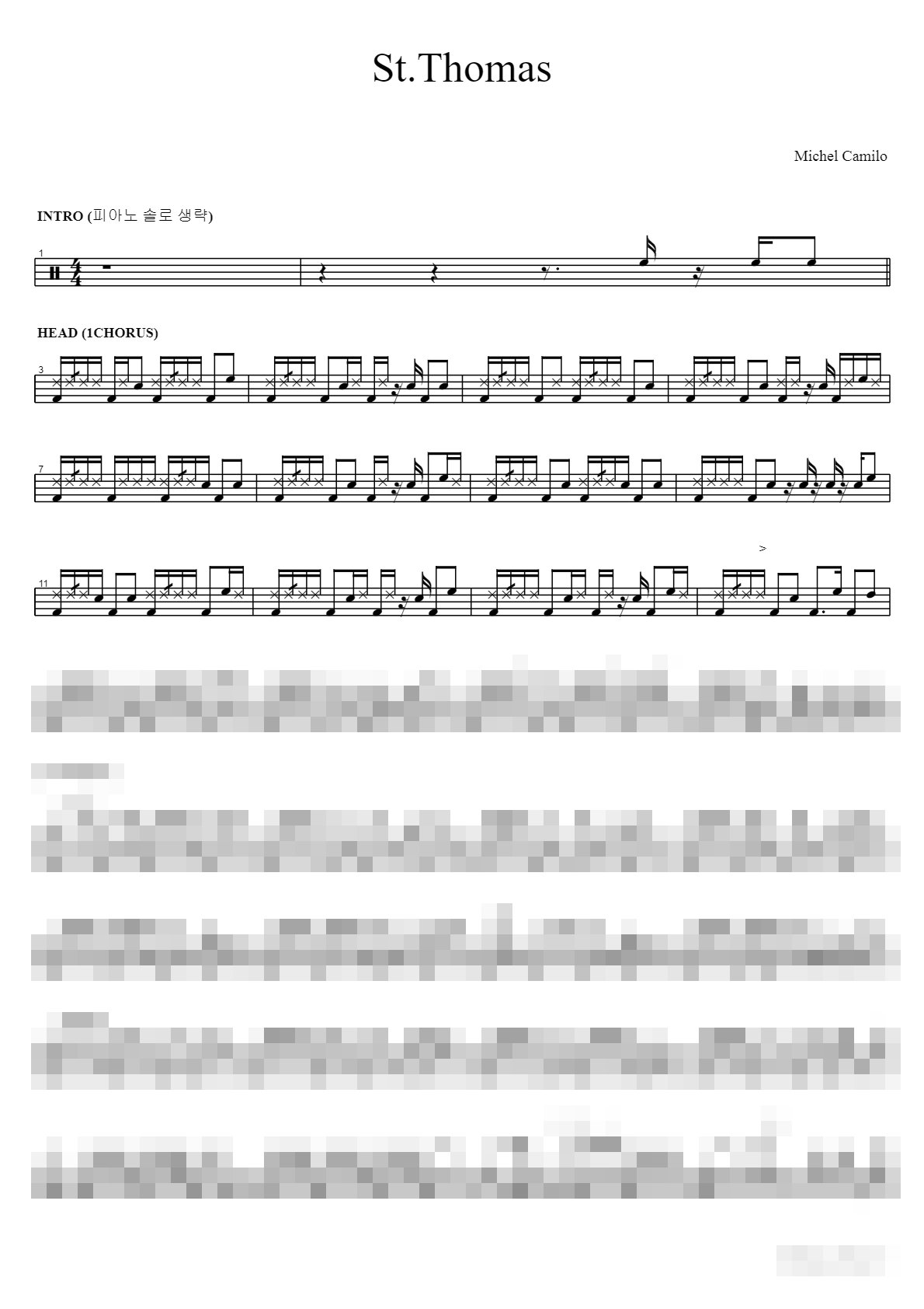 St. Thomas Sheet Music Preview