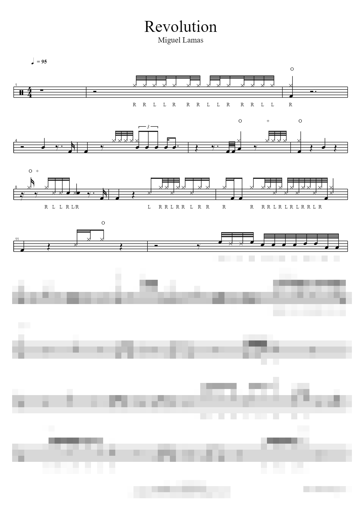 Revolution Sheet Music Preview
