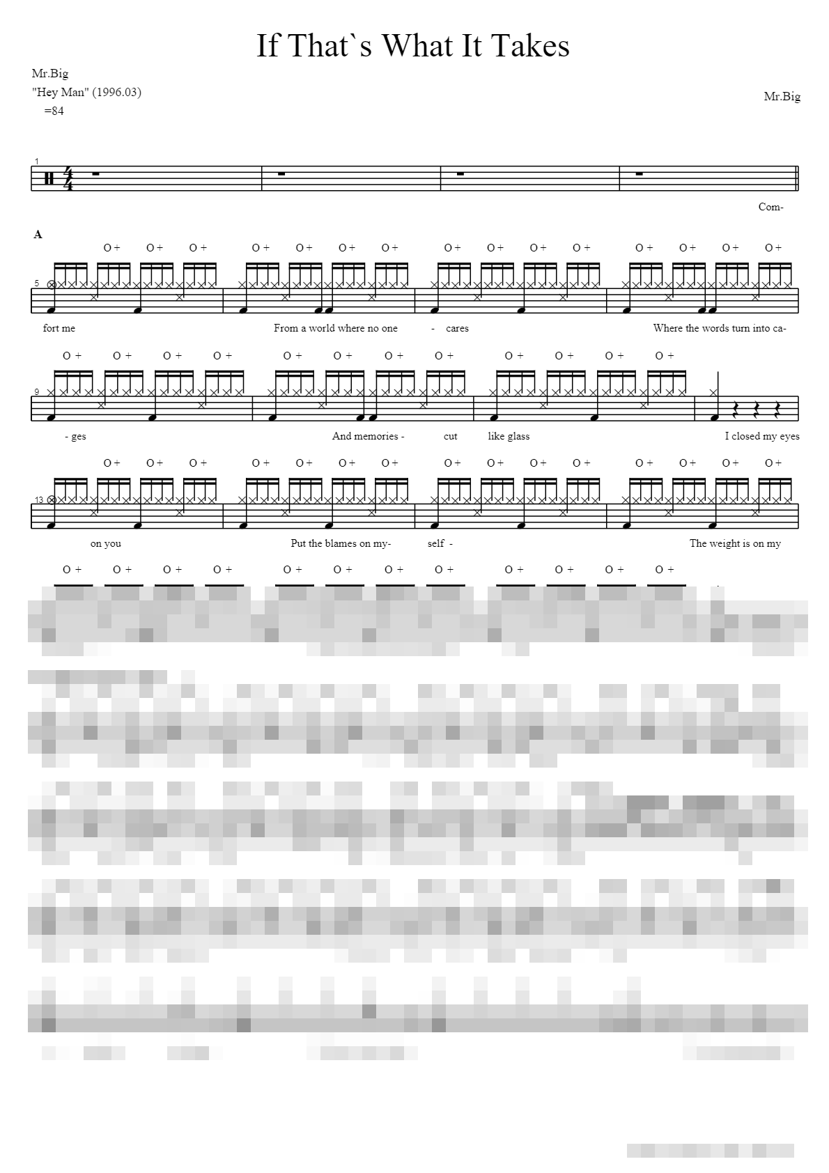If Thats What It Takes Sheet Music Preview