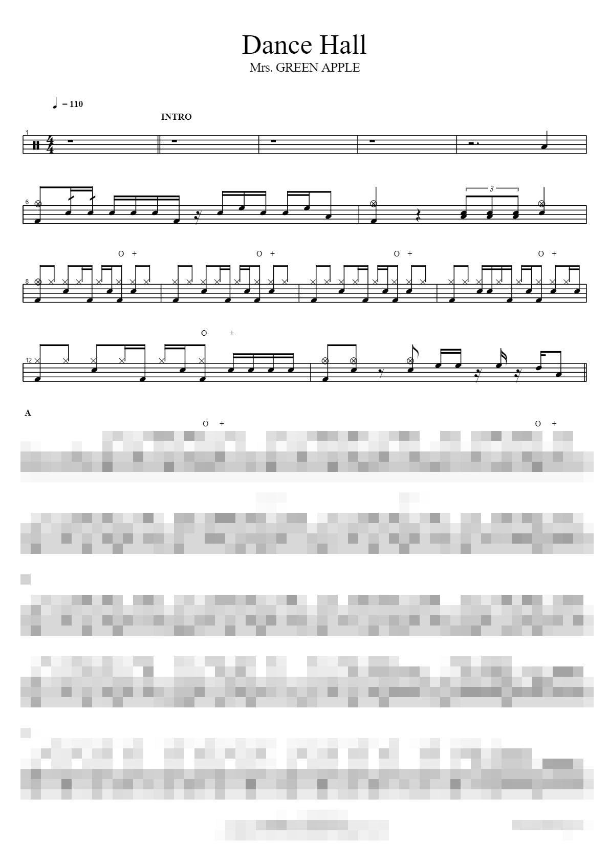 Dance Hall Sheet Music Preview