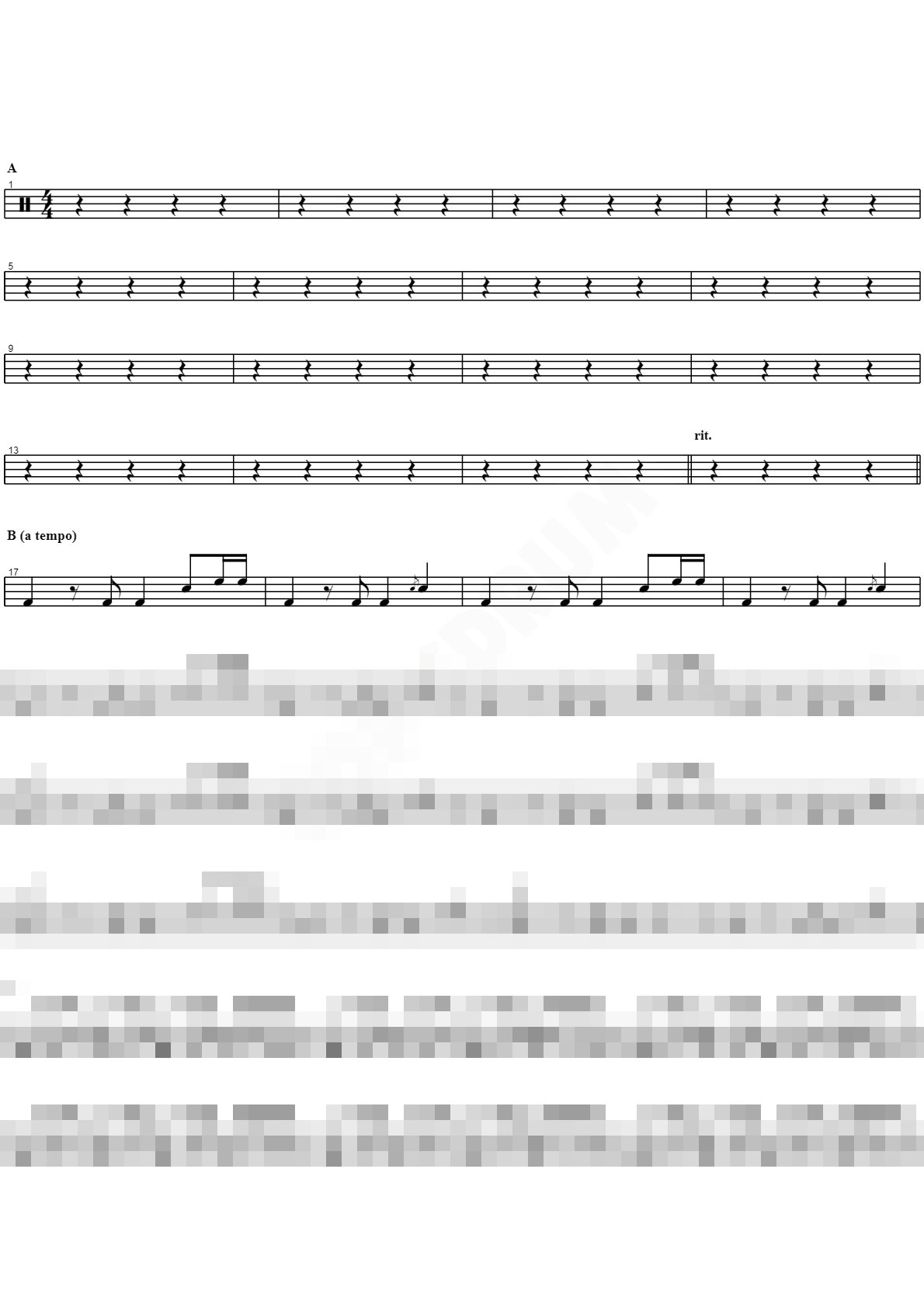 Neutron Star Collision Sheet Music Preview