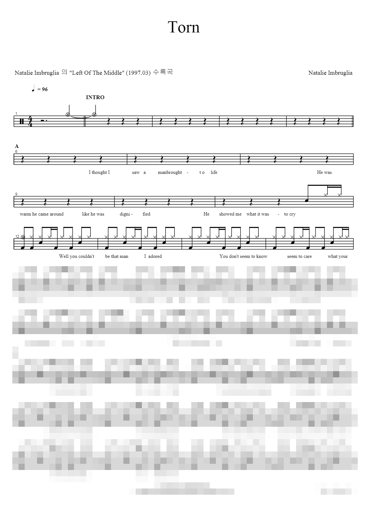 Torn Sheet Music Preview