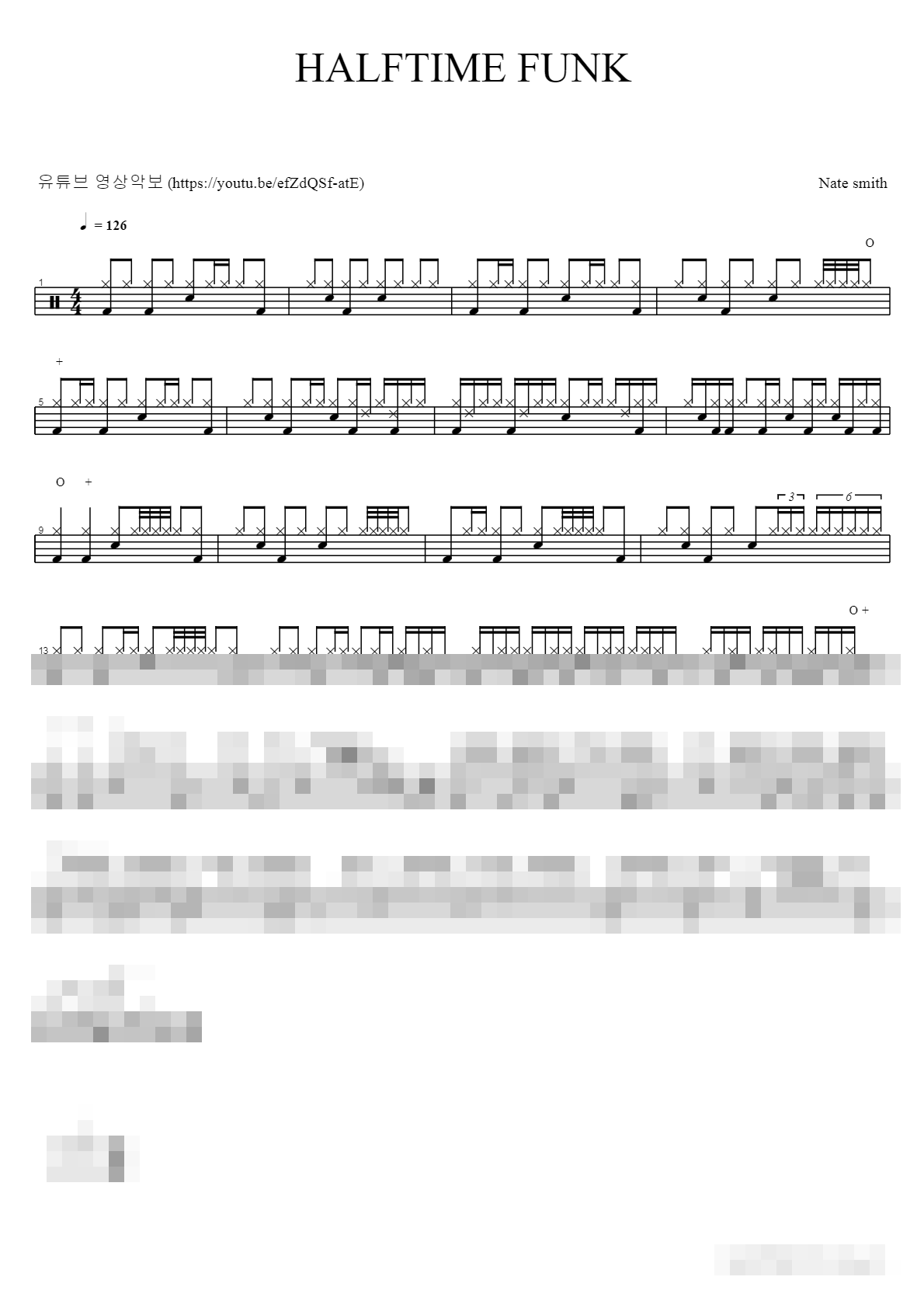 HALFTIME FUNK Sheet Music Preview