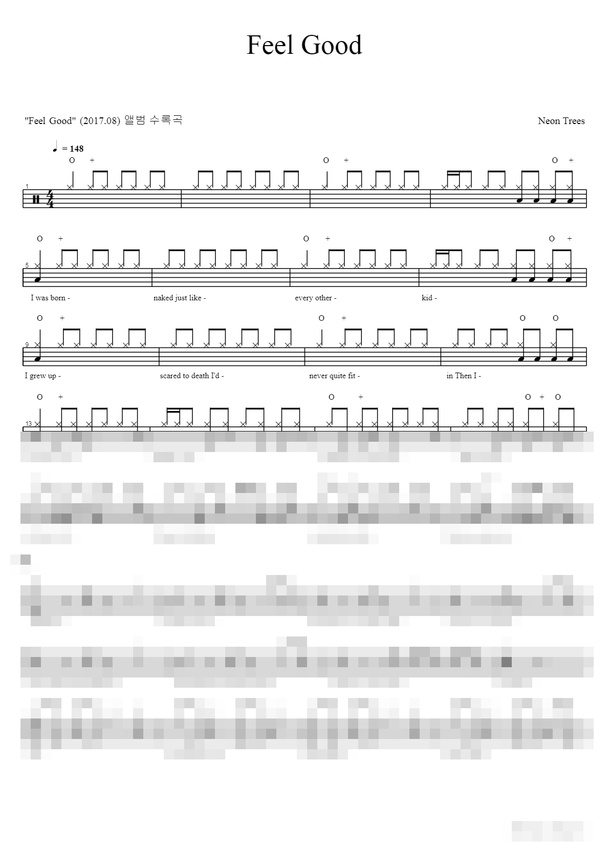 Feel Good Sheet Music Preview