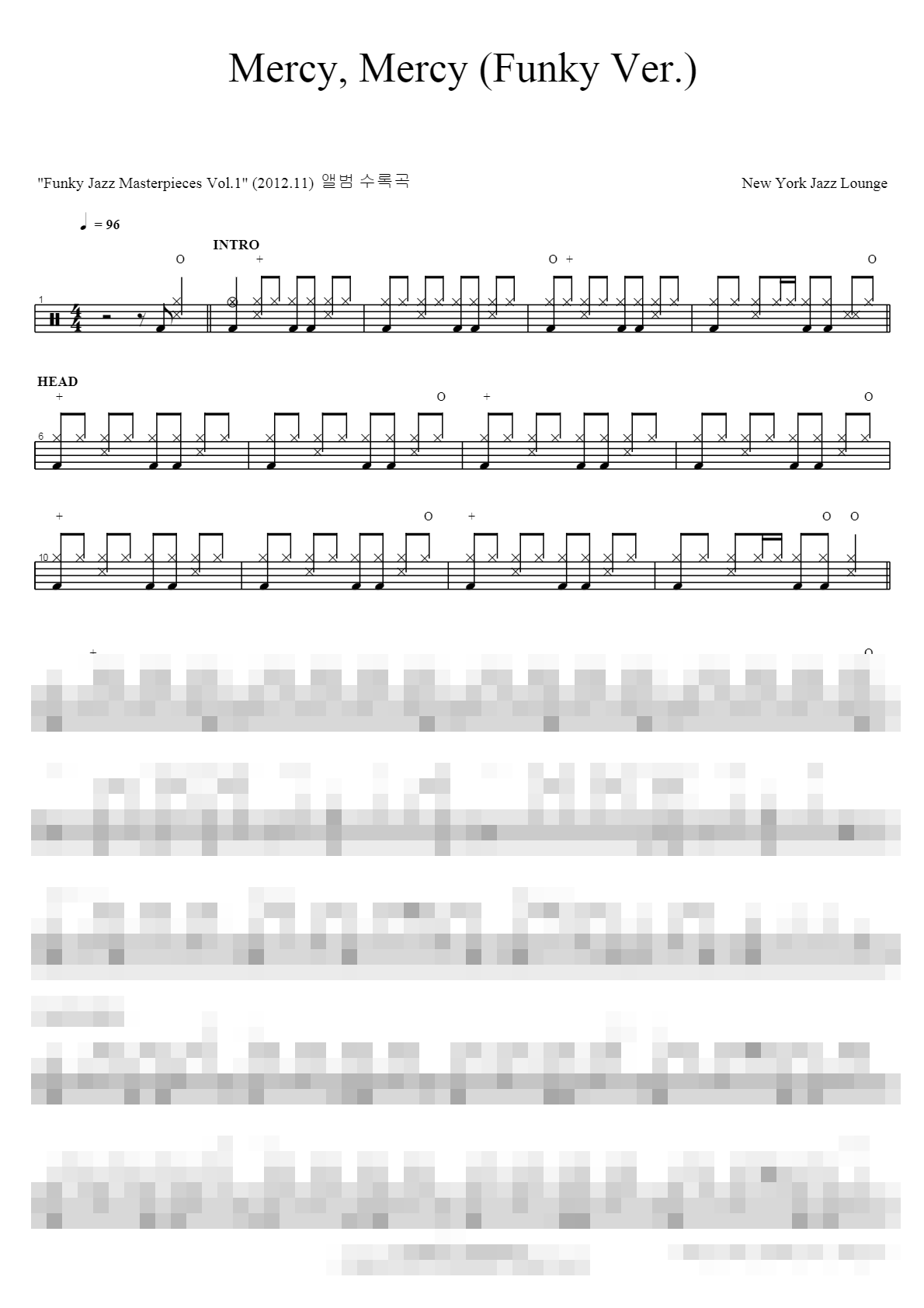 Mercy Sheet Music Preview