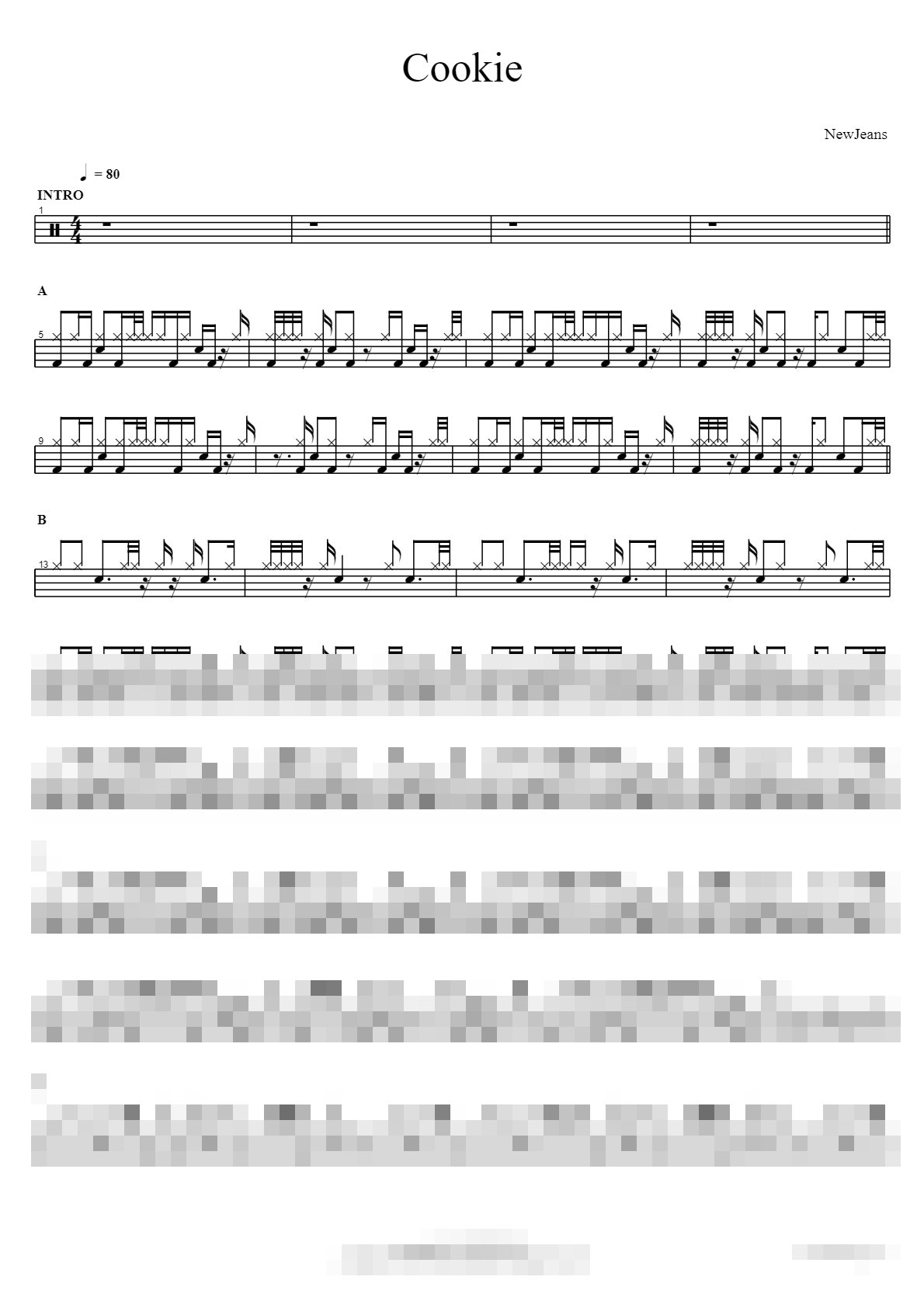 Cookie Sheet Music Preview