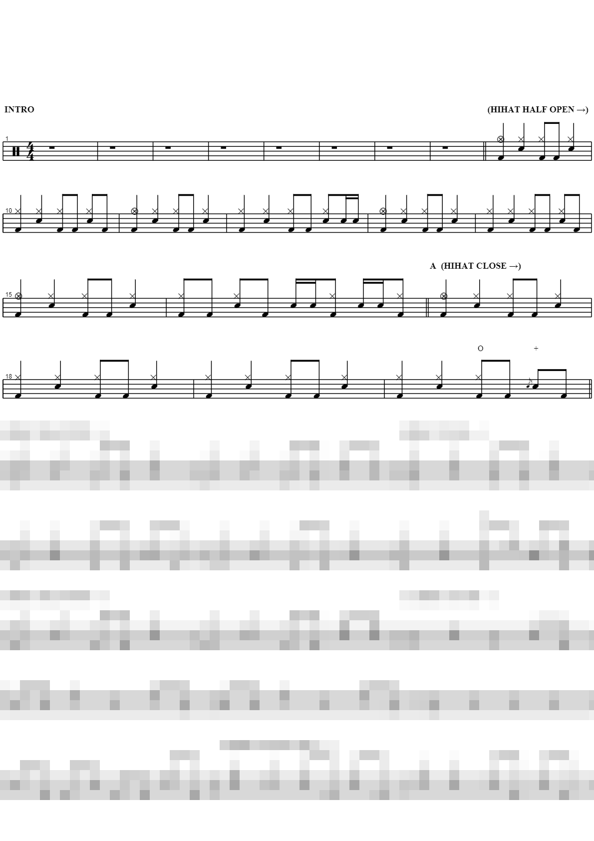 S.E.X. (Album Ver.) Sheet Music Preview