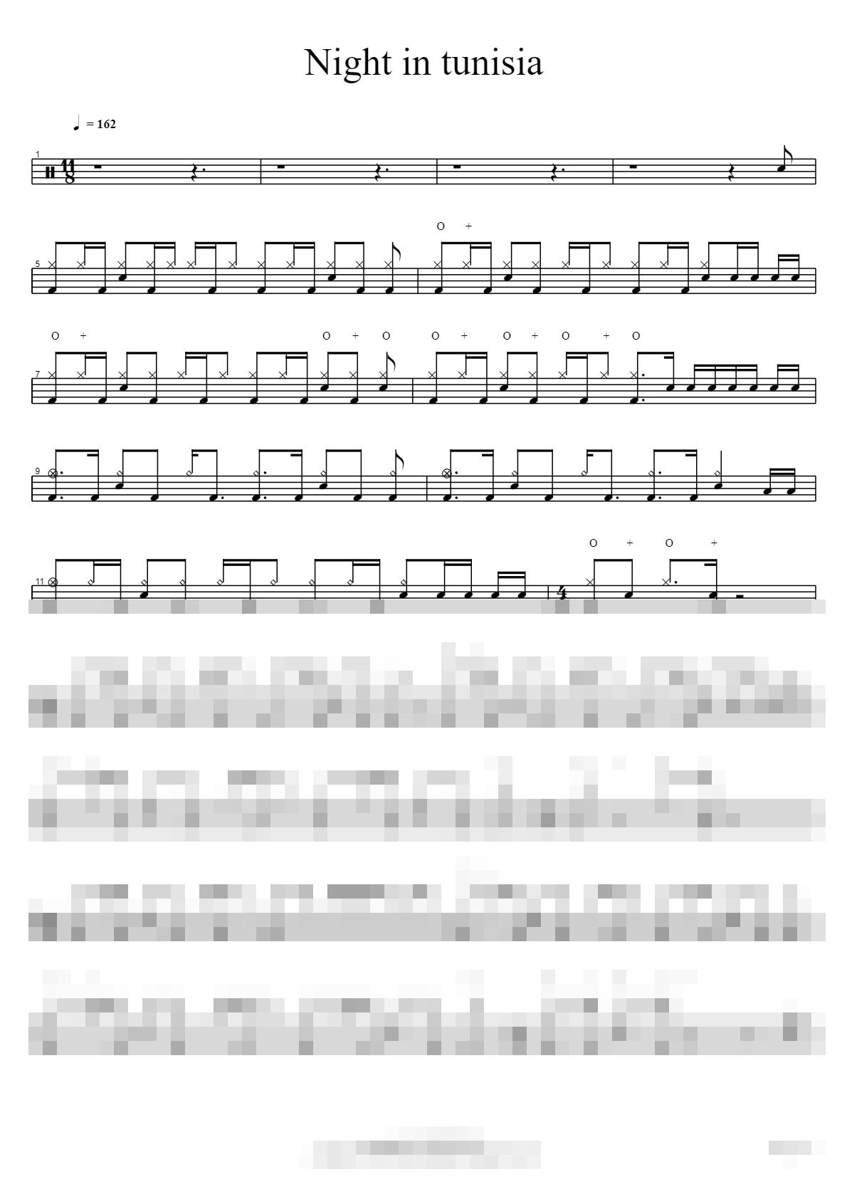Night in tunisia Sheet Music Preview