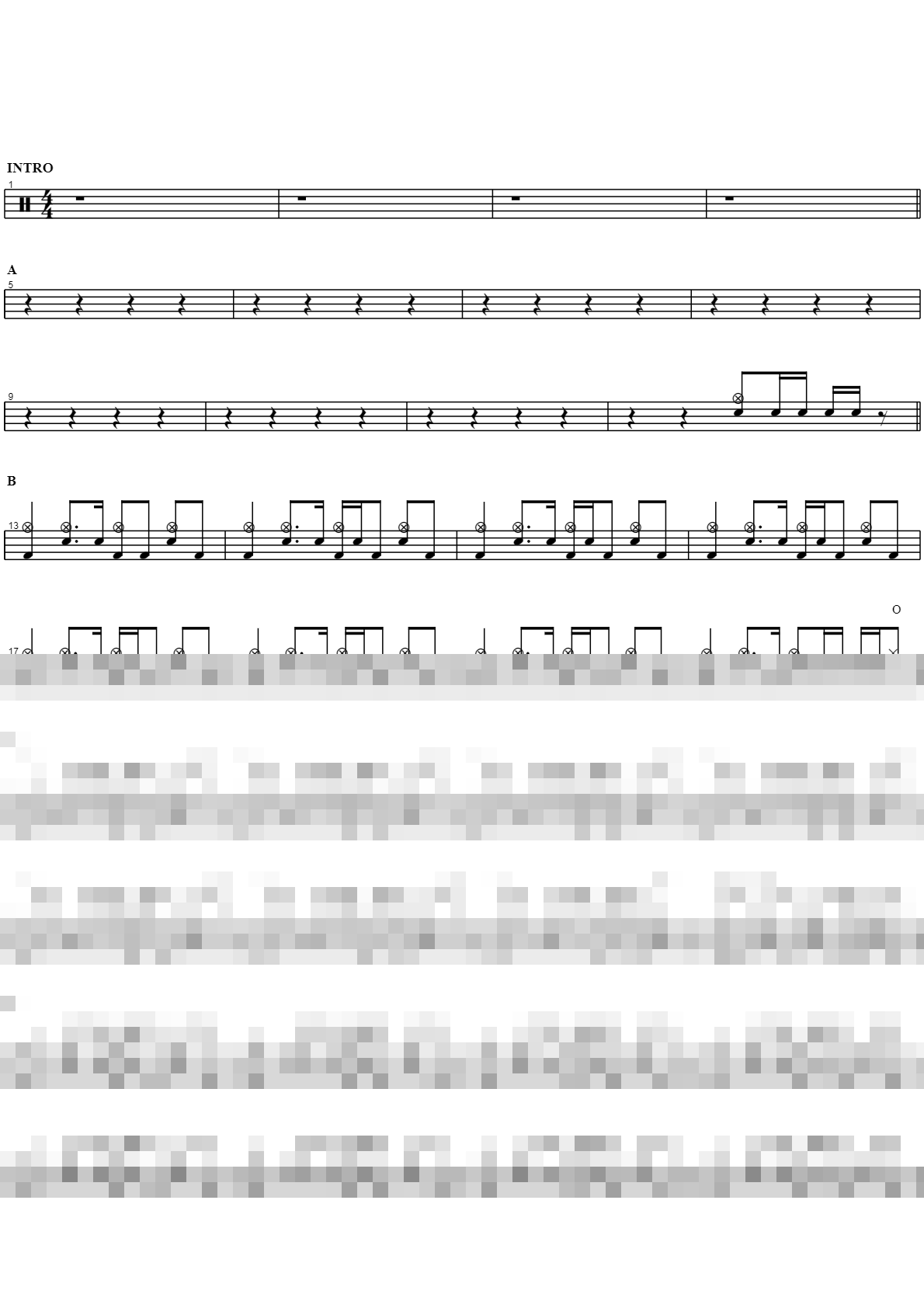 Rape Me Sheet Music Preview