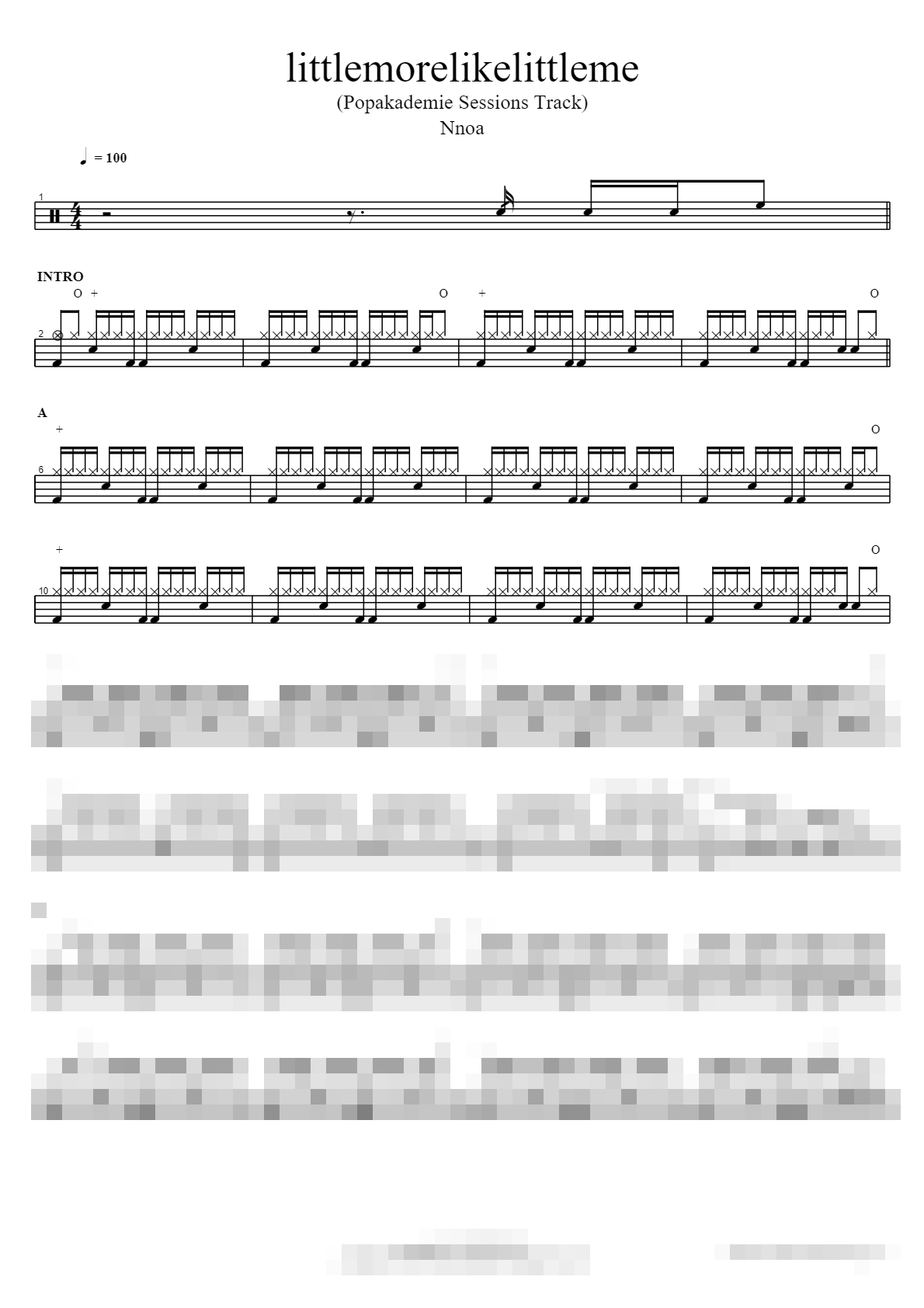 littlemorelikelittleme (Popakademie Sessions Track) Sheet Music Preview