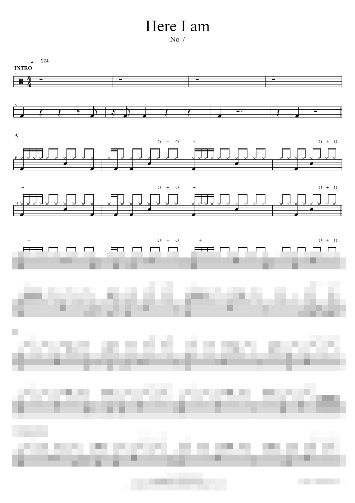 Here I am Sheet Music Preview