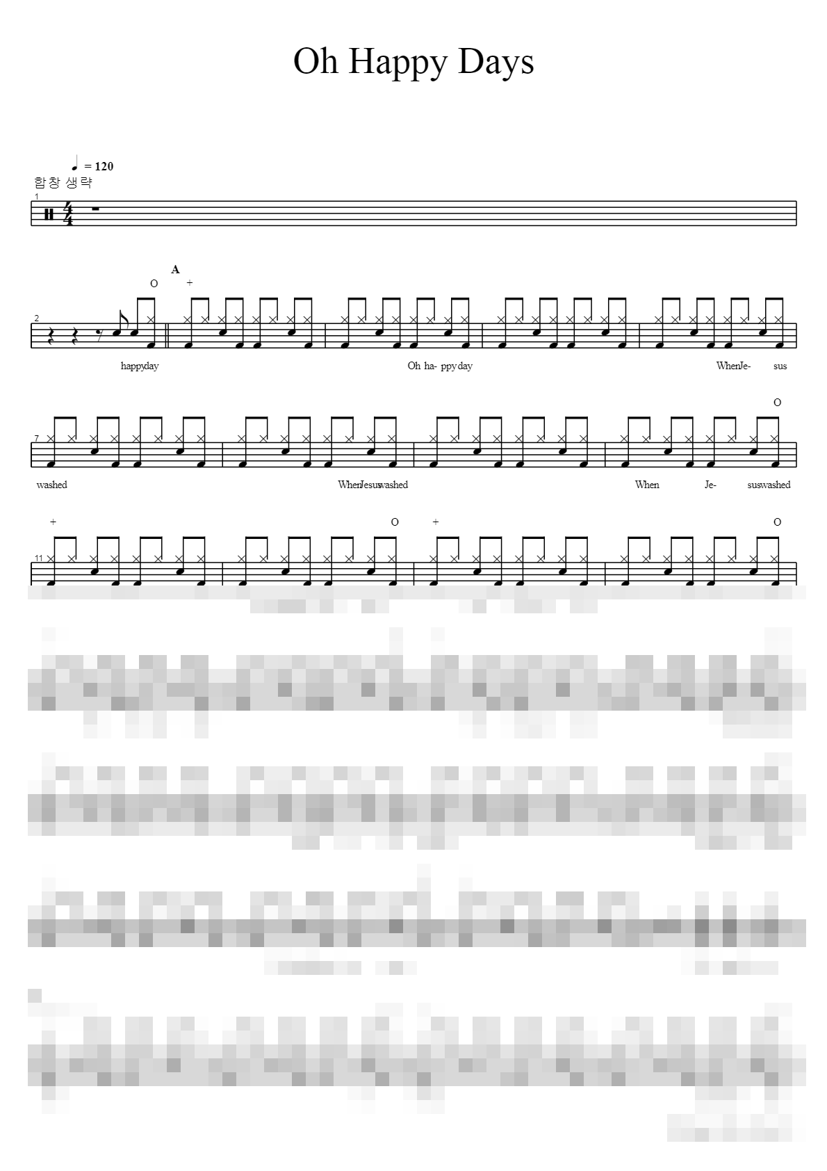 Oh Happy Day Sheet Music Preview