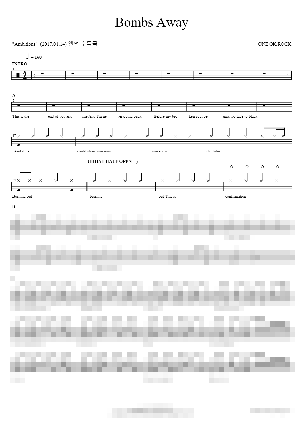 Bombs Away Sheet Music Preview