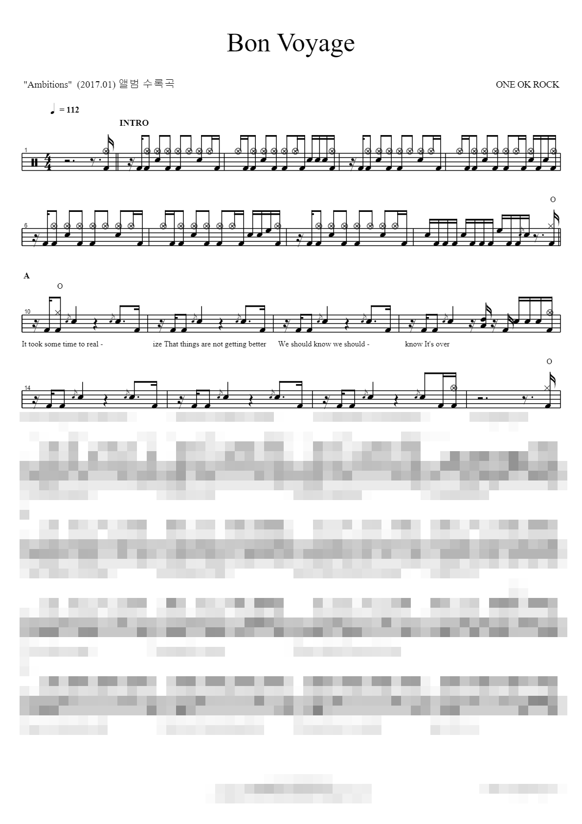 Bon Voyage Sheet Music Preview
