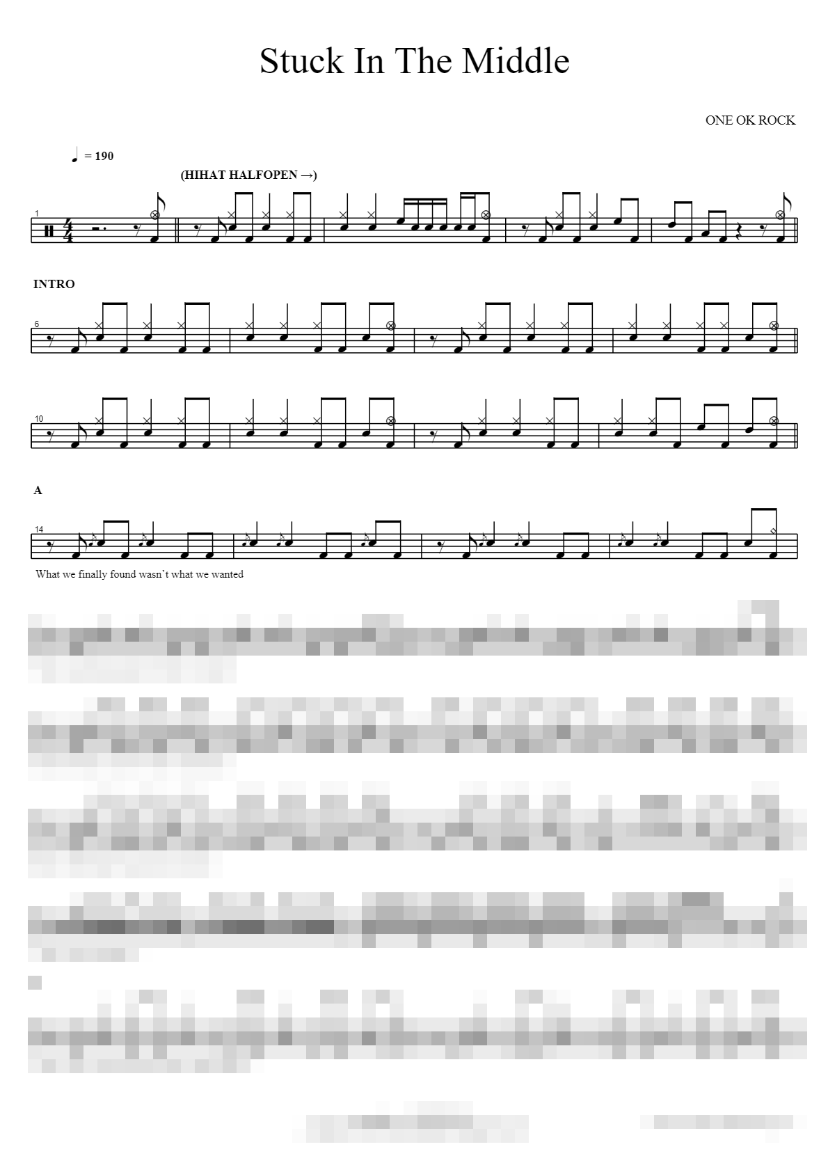 Stuck In The Middle Sheet Music Preview