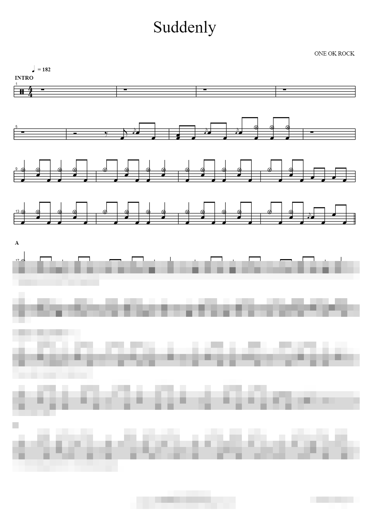 Suddenly Sheet Music Preview