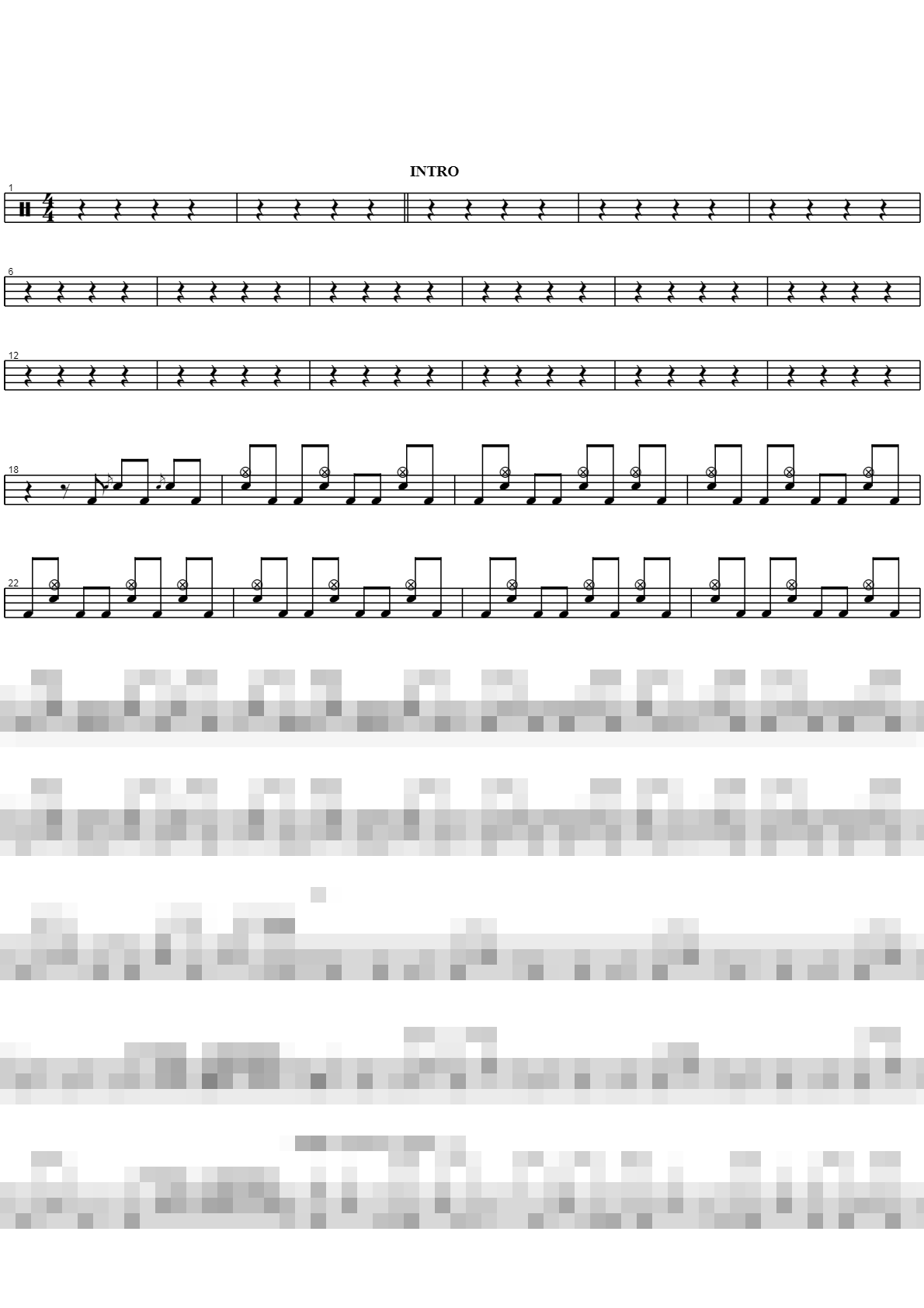 The Beginning Sheet Music Preview