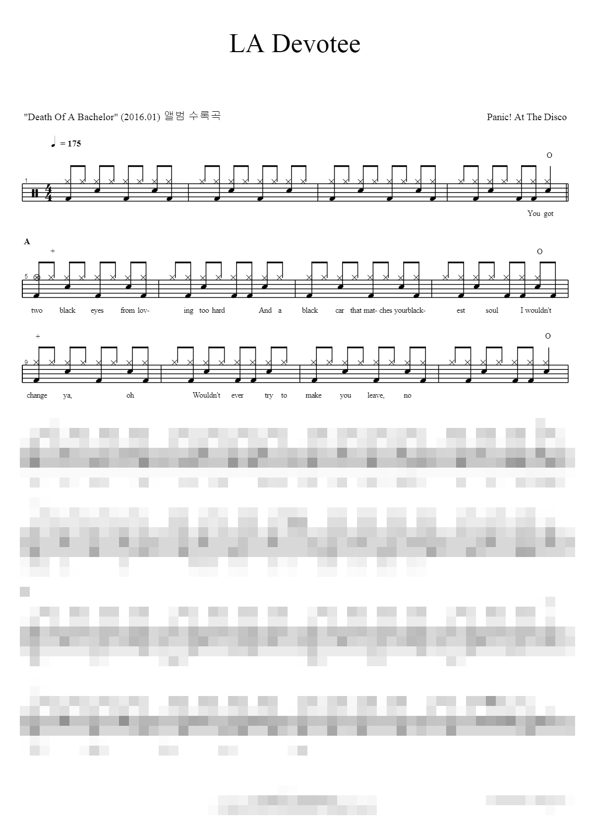 LA Devotee Sheet Music Preview