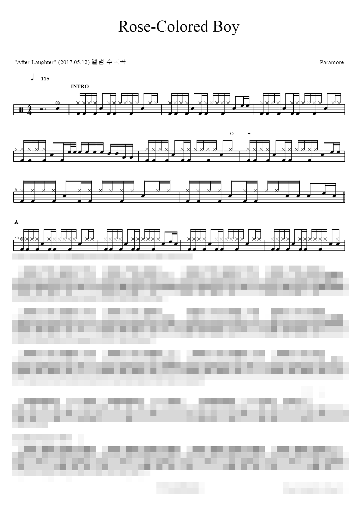 Colored Boy Sheet Music Preview