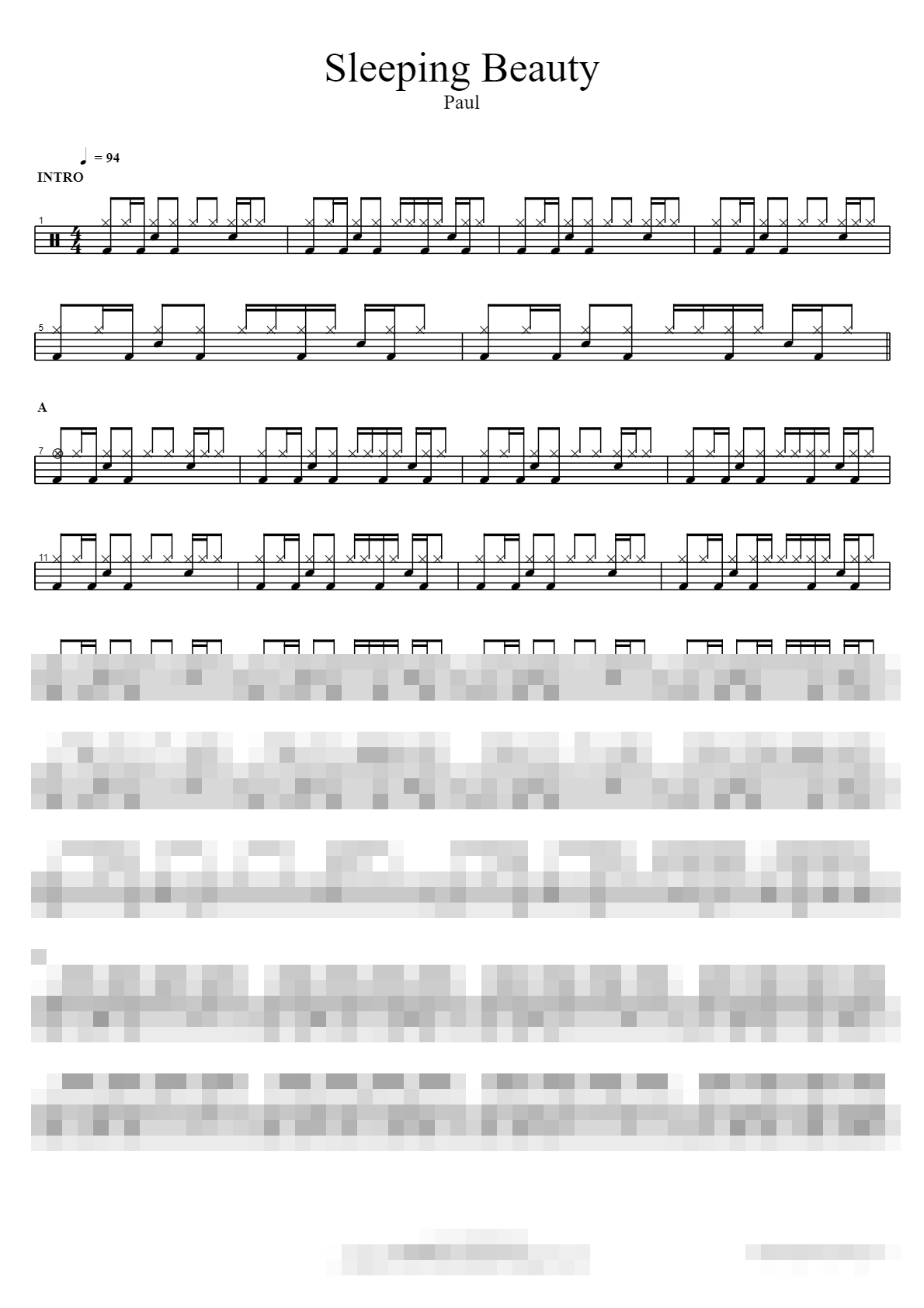 Sleeping Beauty Sheet Music Preview