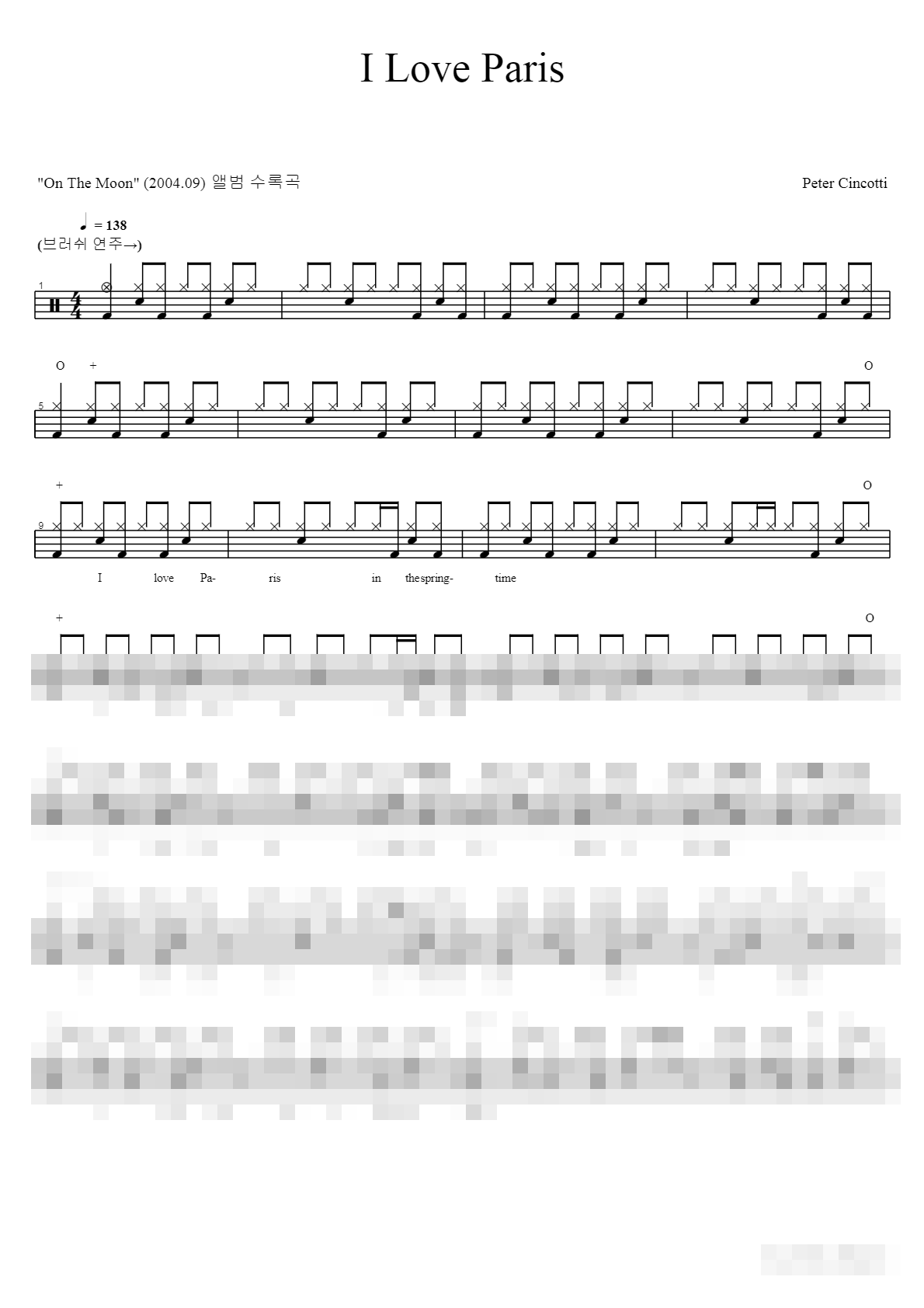 I Love Paris Sheet Music Preview