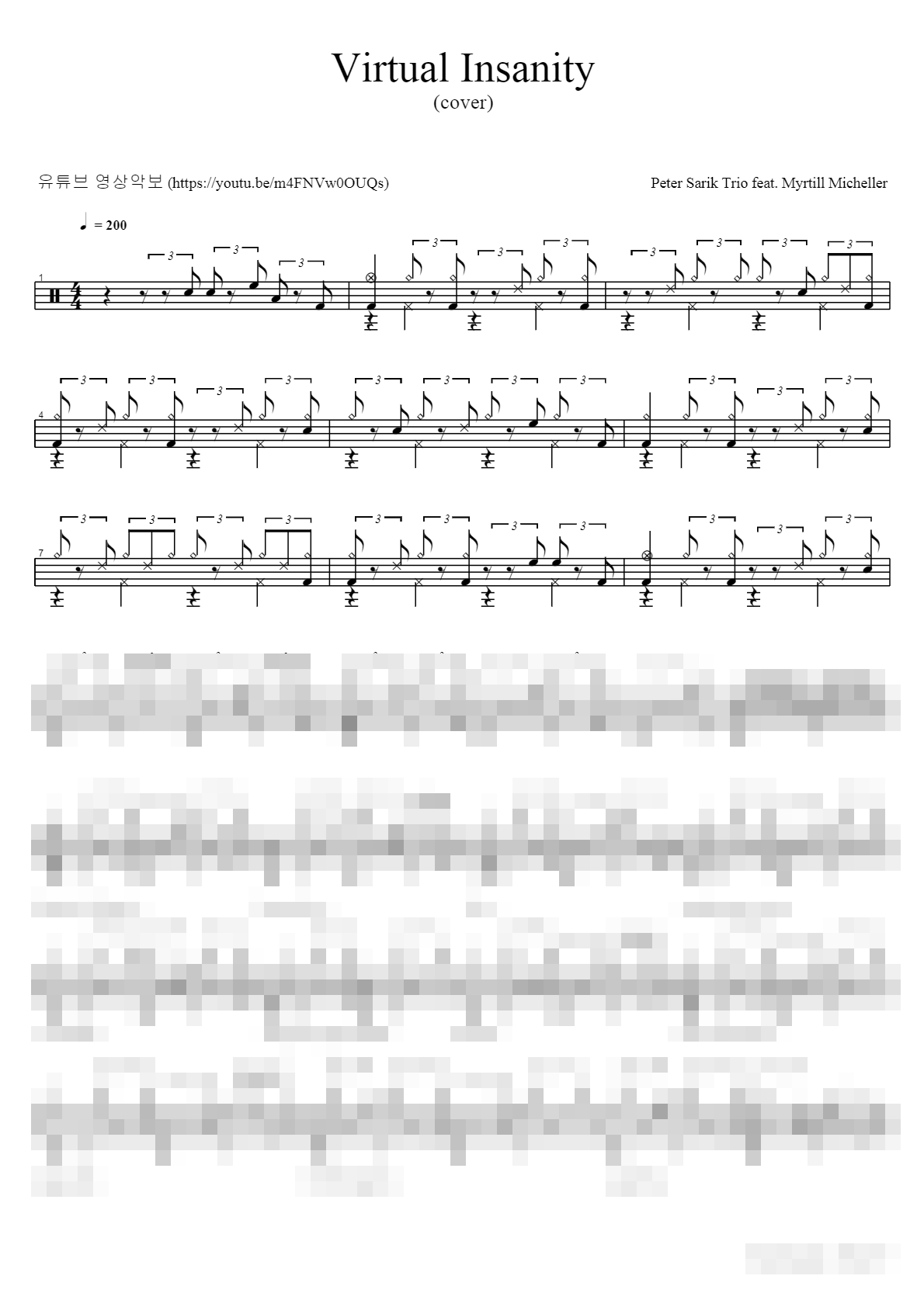 Virtual Insanity Sheet Music Preview