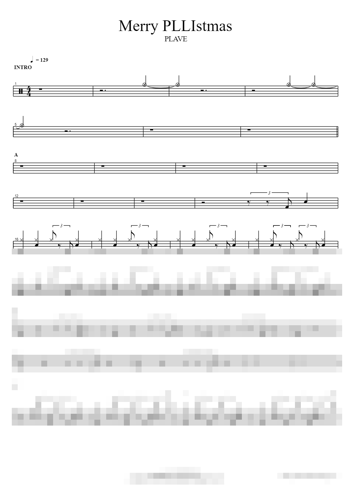 Merry PLLIstmas Sheet Music Preview