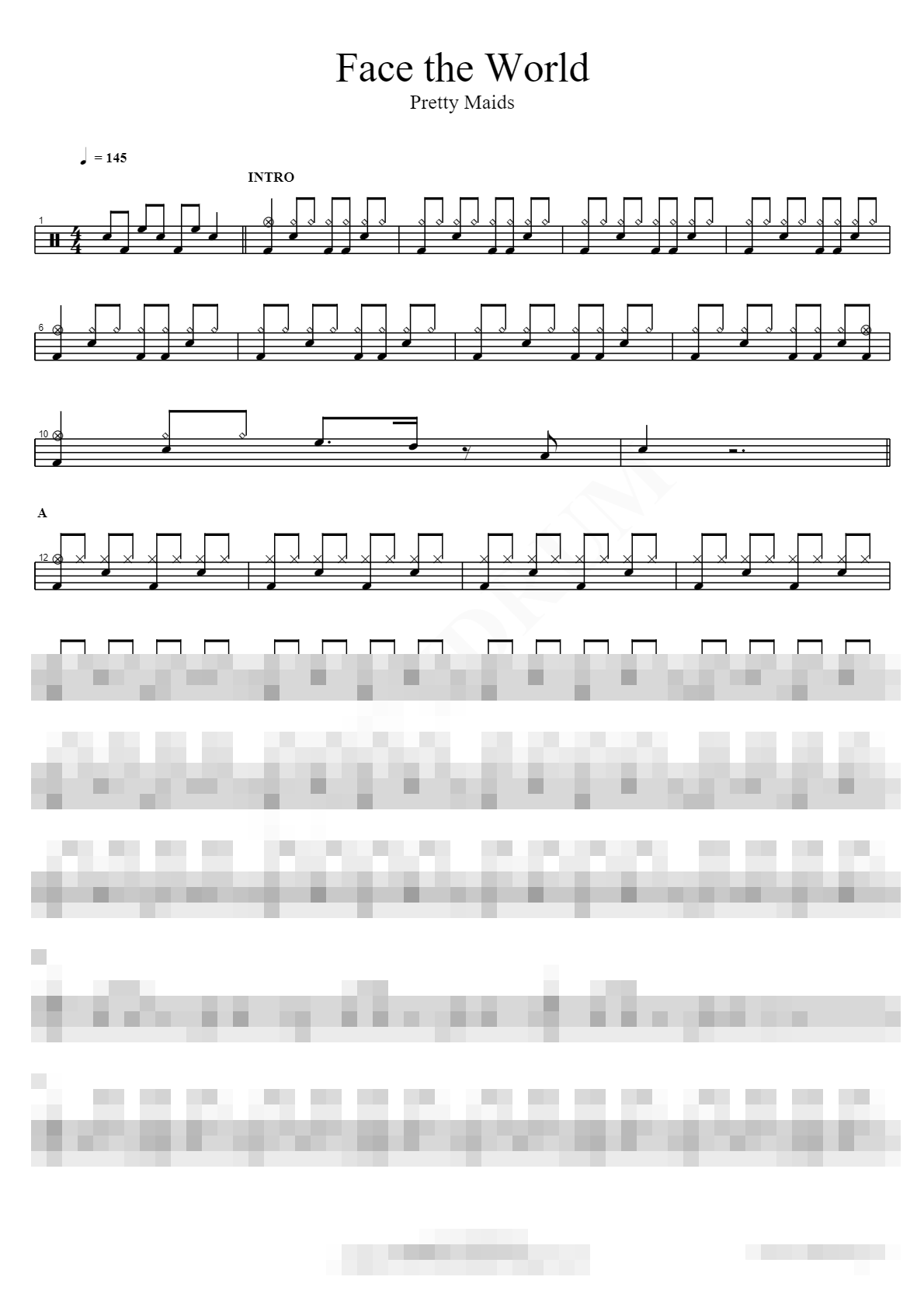 Face the World Sheet Music Preview