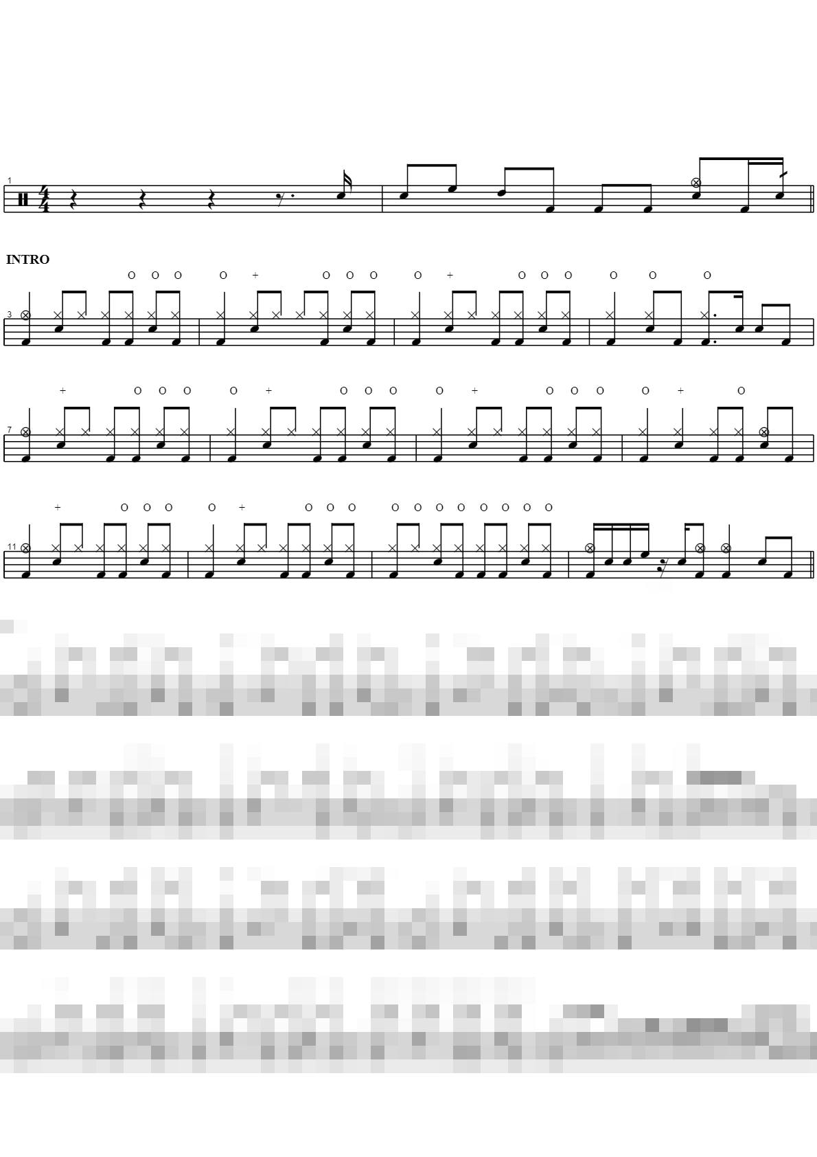 Accident Sheet Music Preview