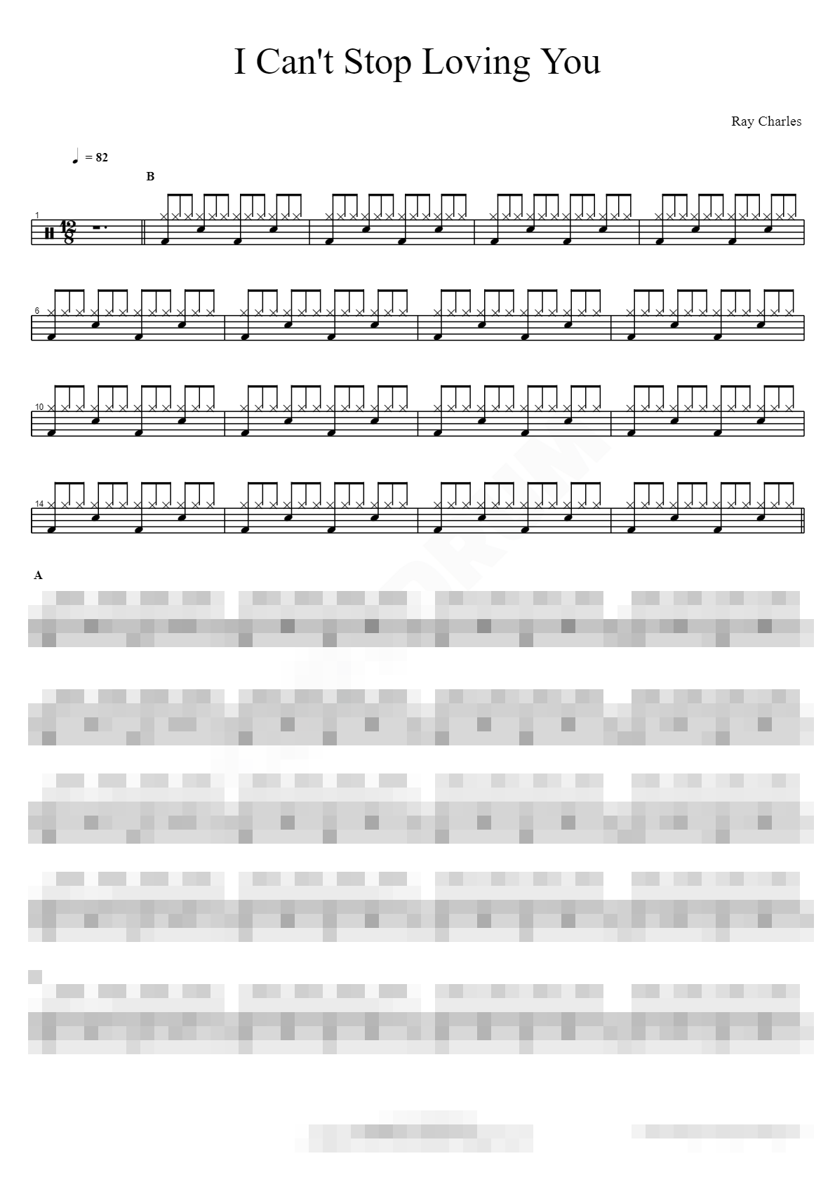I Can't Stop Loving You Sheet Music Preview