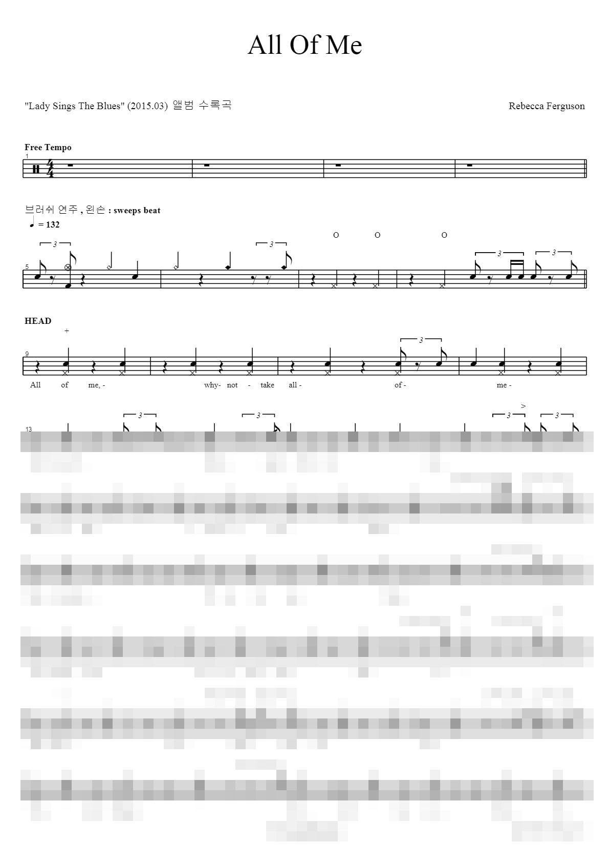 All Of Me Sheet Music Preview