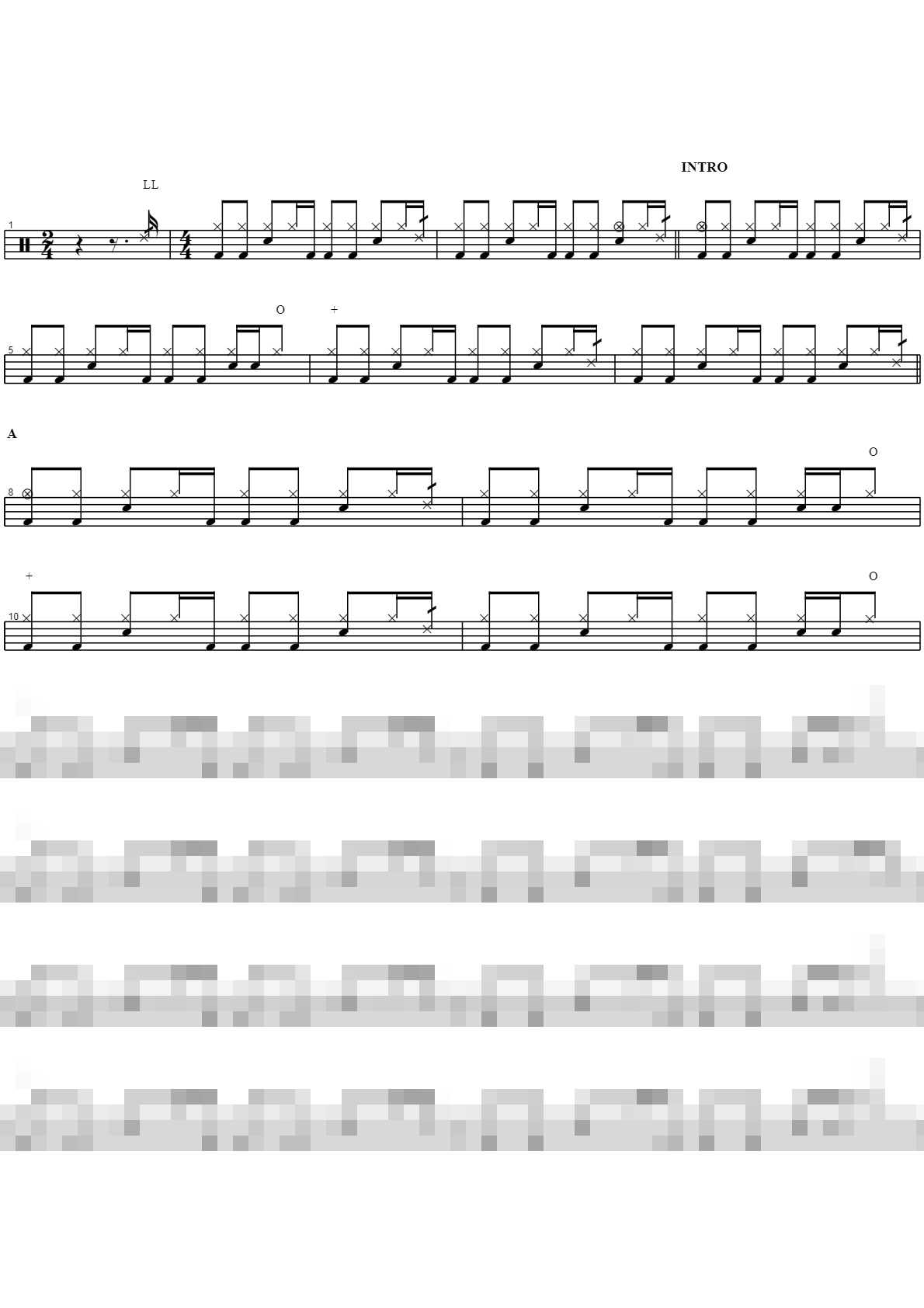 Dani California Sheet Music Preview