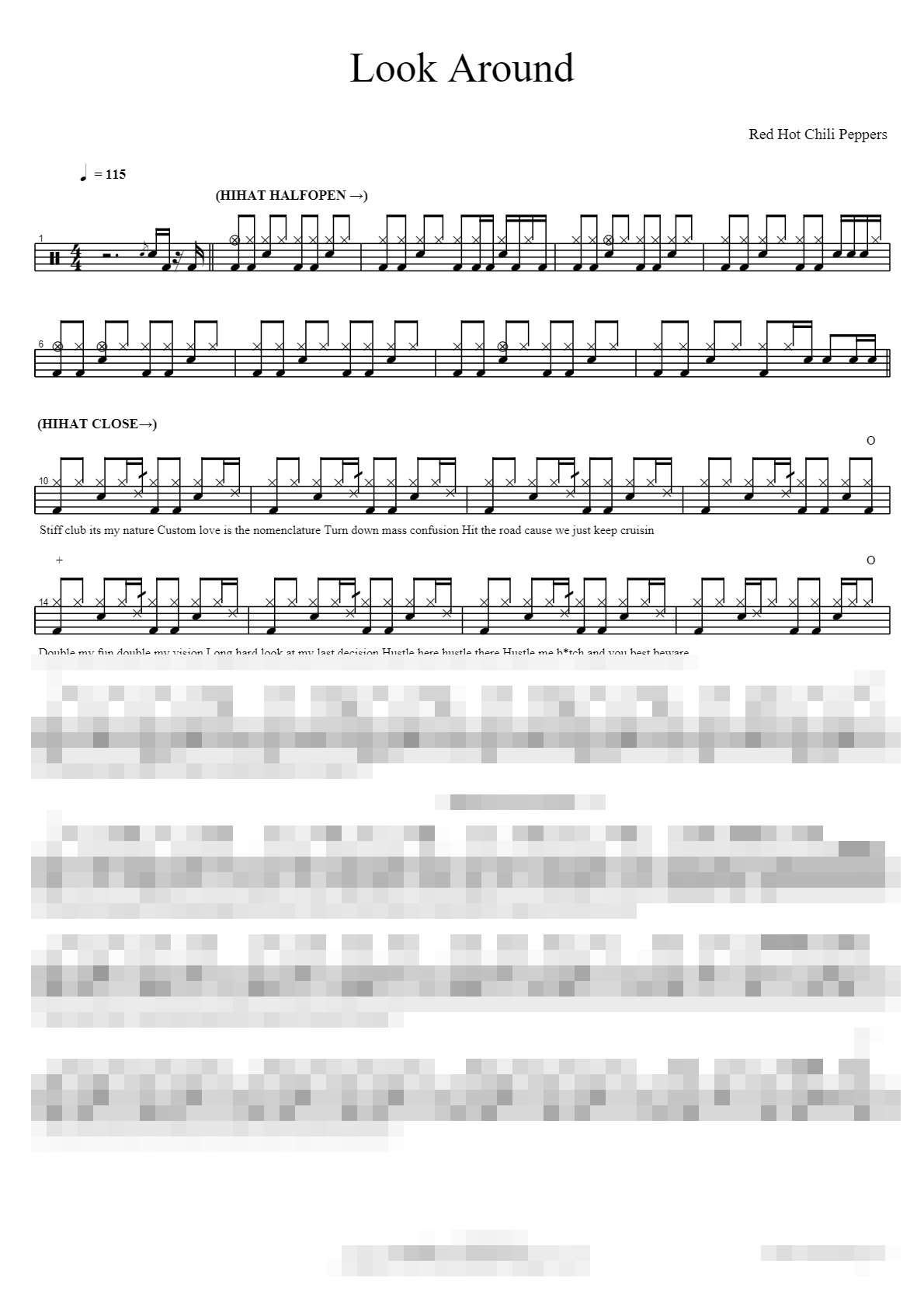 Look Around Sheet Music Preview