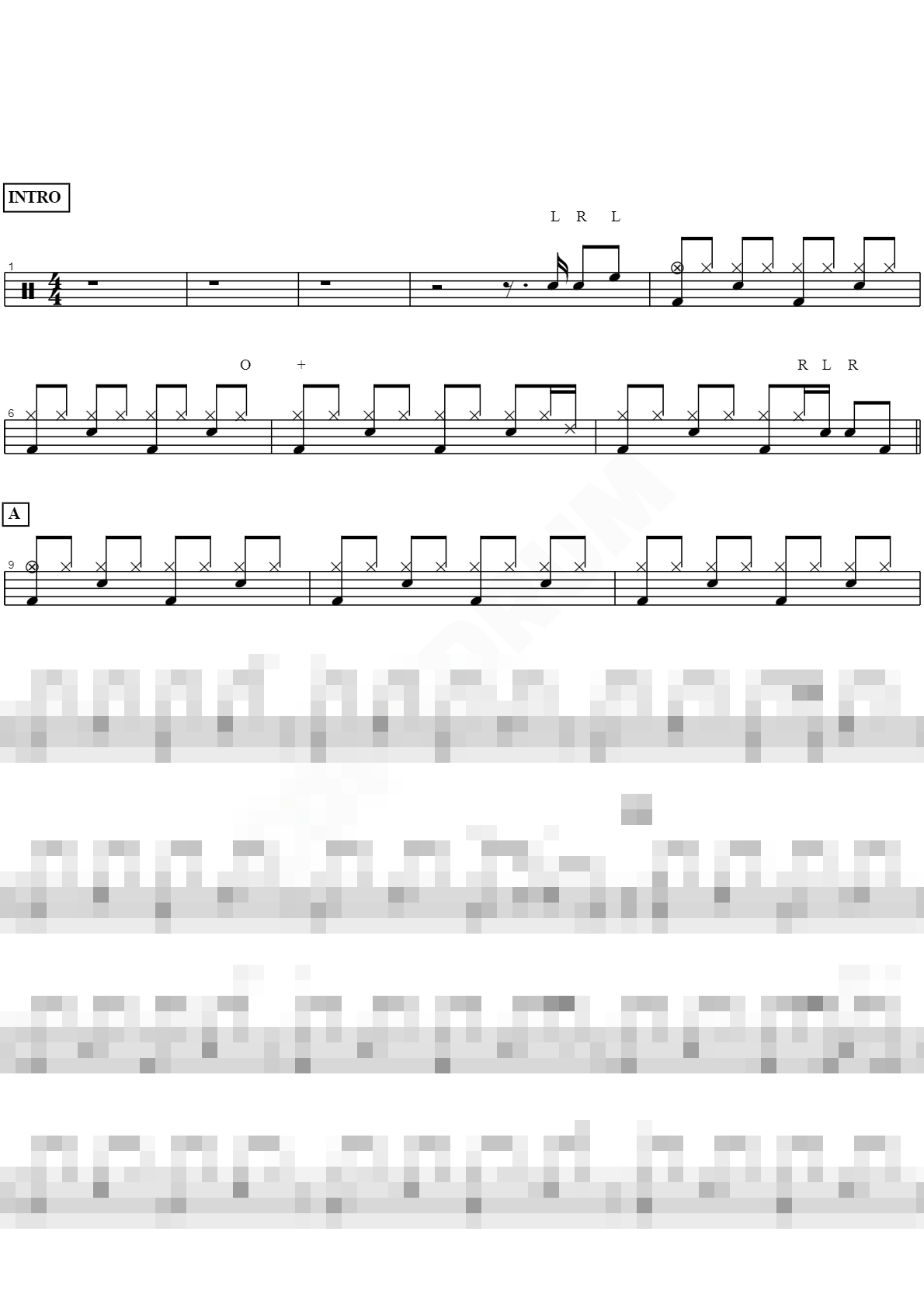 Snow (Hey Oh) Sheet Music Preview