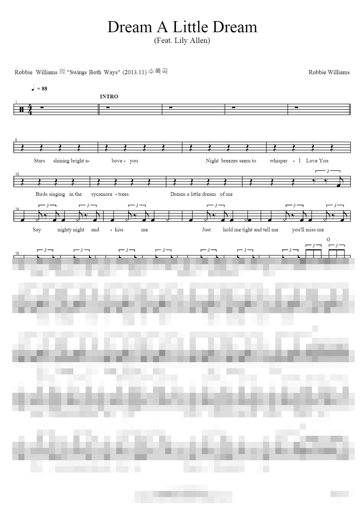Dream A Little Dream Sheet Music Preview