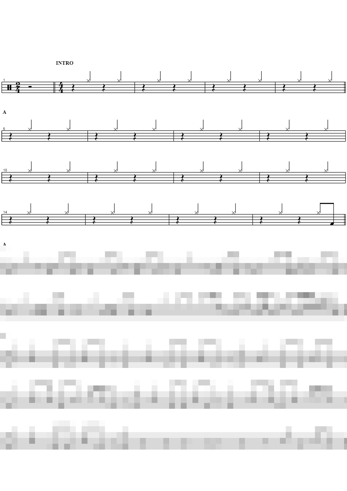 She's the One Sheet Music Preview