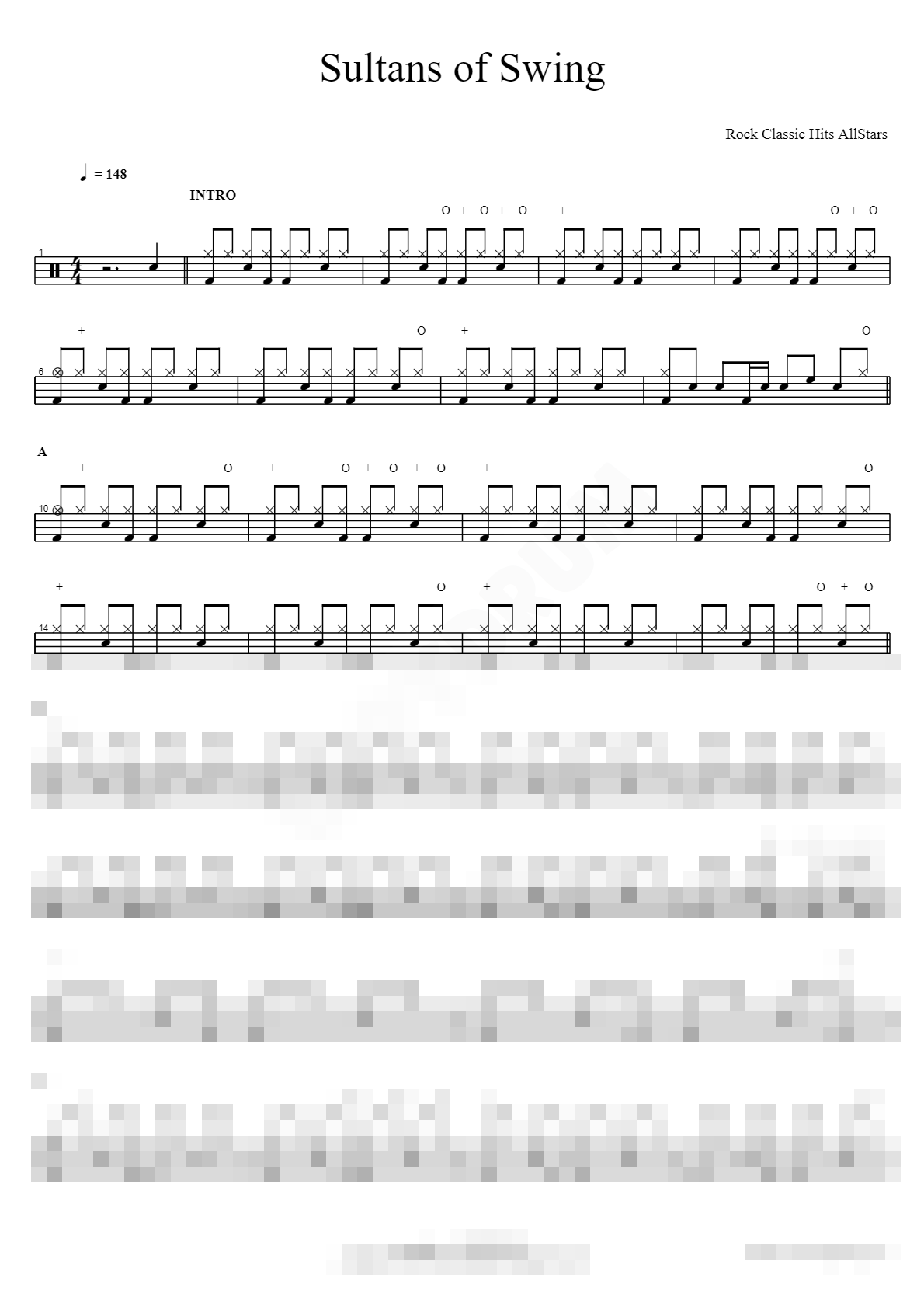 Sultans of Swing Sheet Music Preview