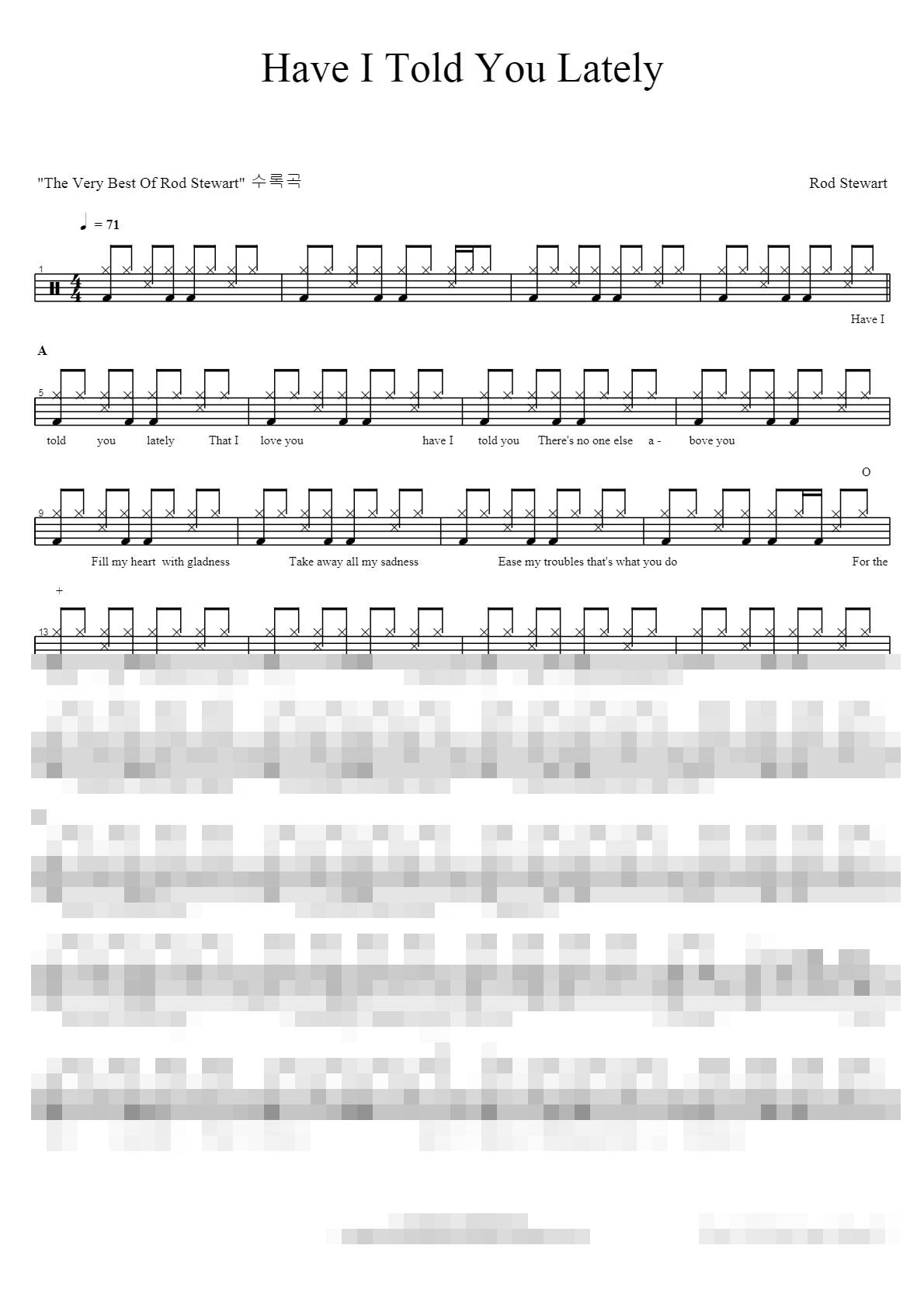 Have I Told You Lately Sheet Music Preview