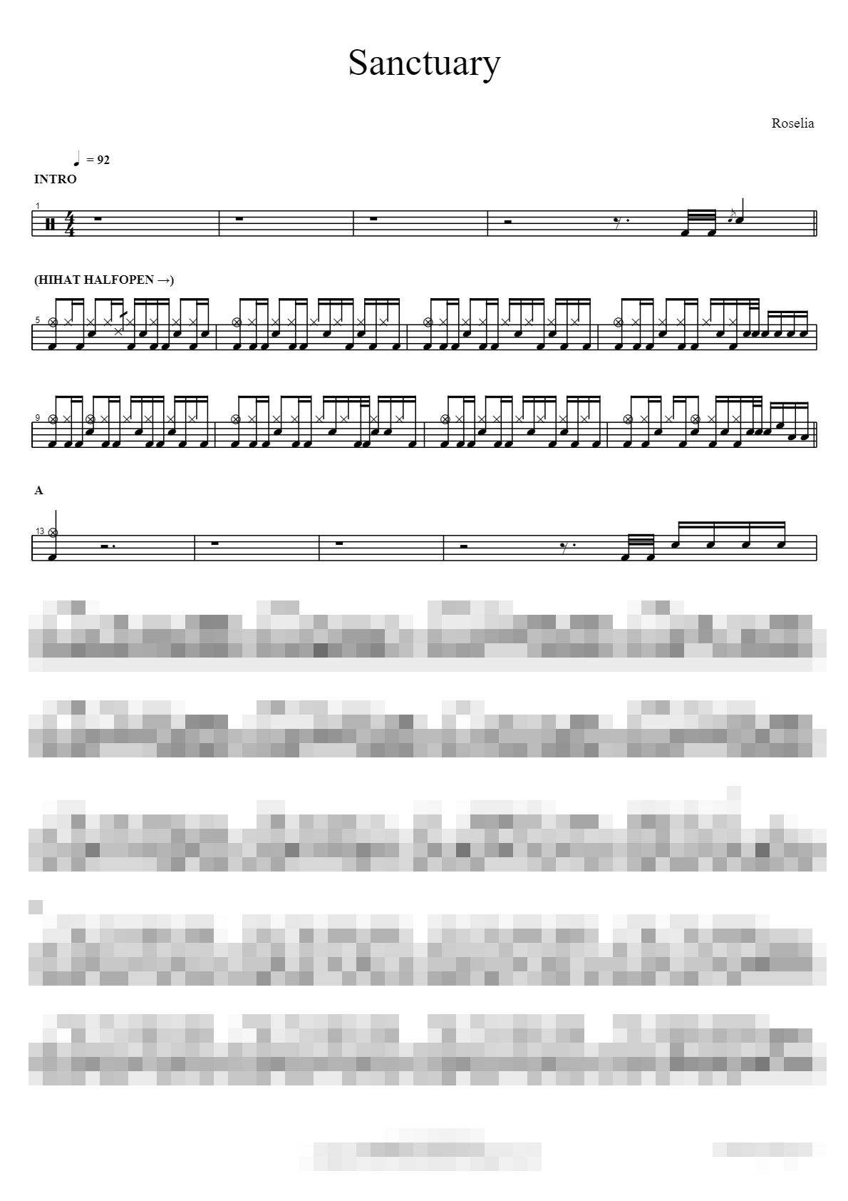 Sanctuary Sheet Music Preview