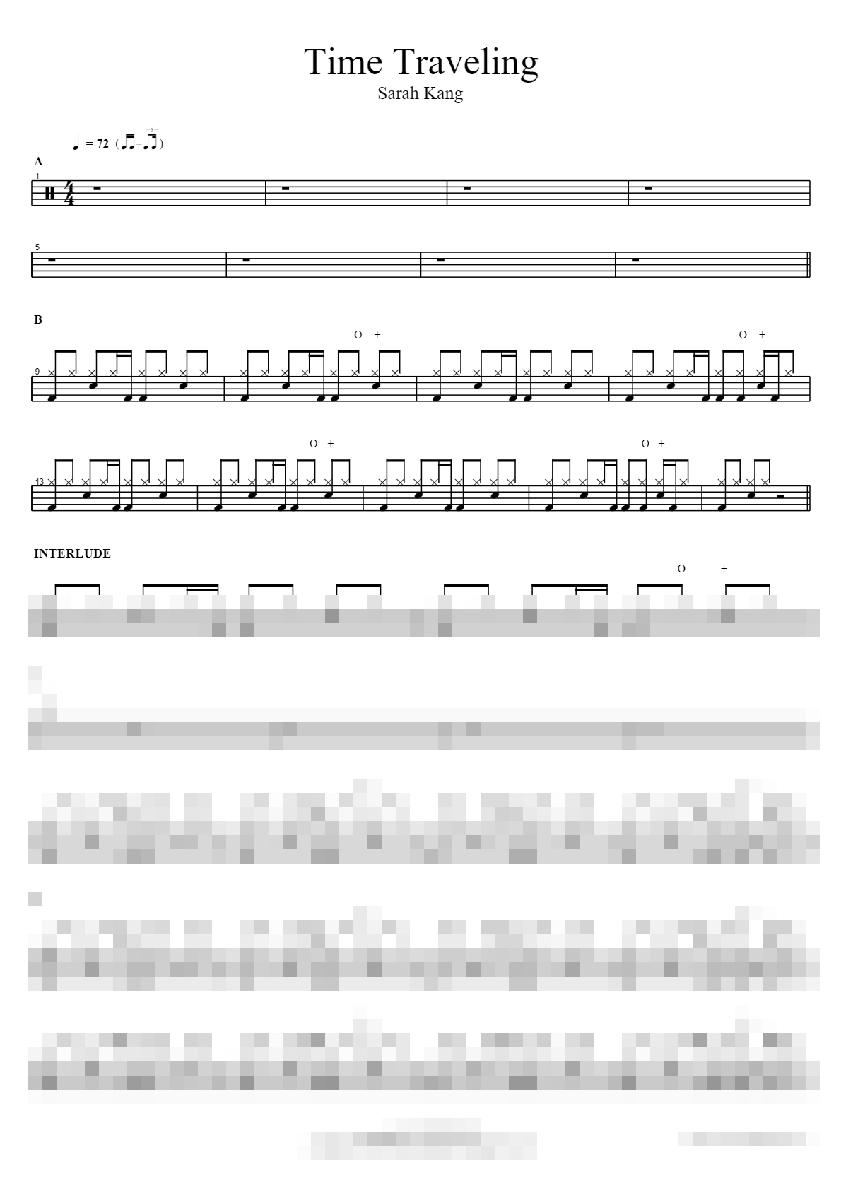 Time Traveling Sheet Music Preview