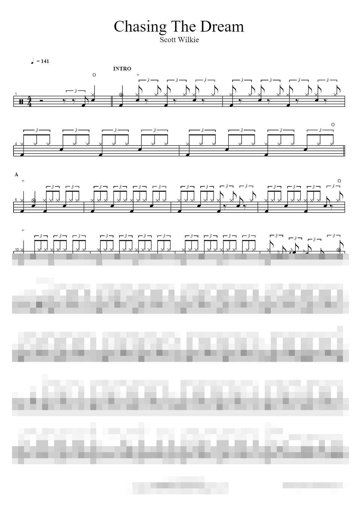 Chasing The Dream Sheet Music Preview