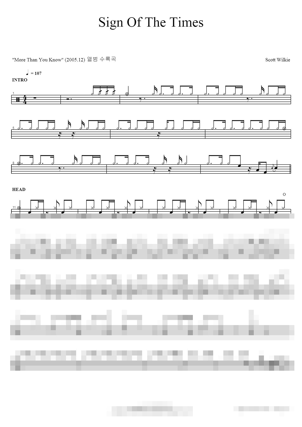 Sign Of The Times Sheet Music Preview