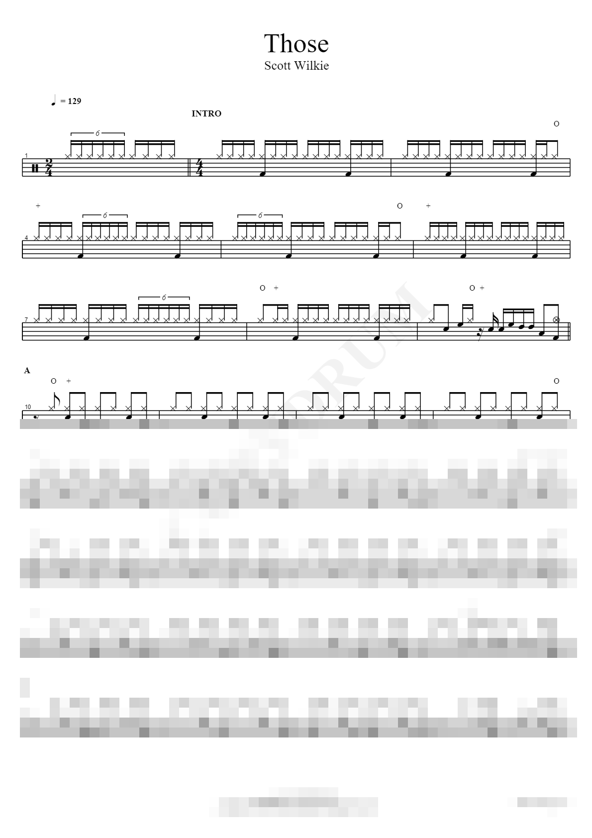 Those Sheet Music Preview